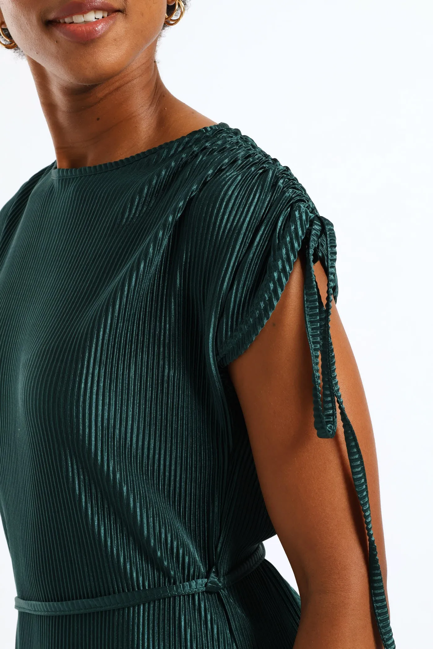 Plisse Midi Dress - Emerald sold by Edgars product image thumbnail 2