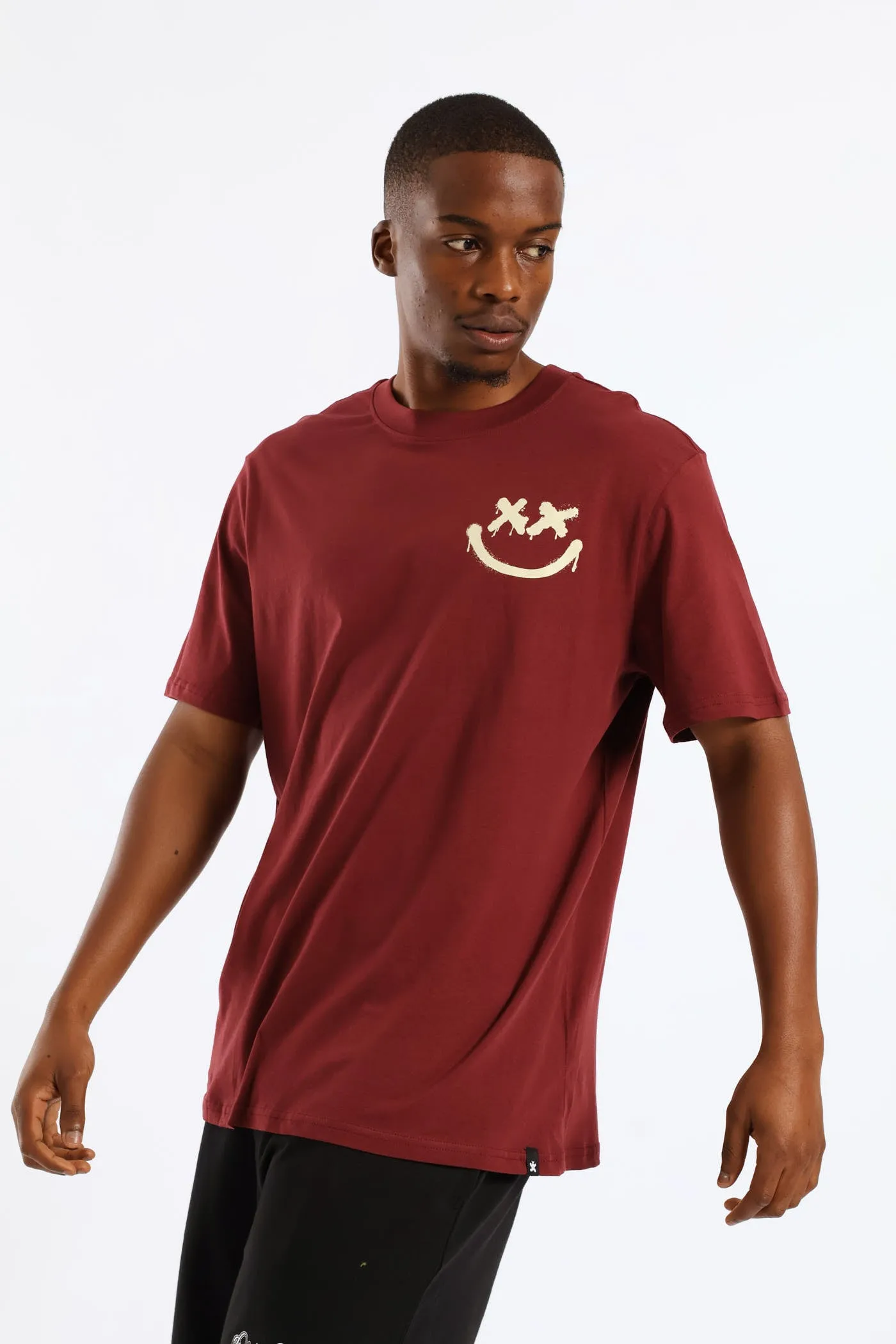 Front & Back Print T-Shirt - Burgundy sold by Edgars product image thumbnail 3