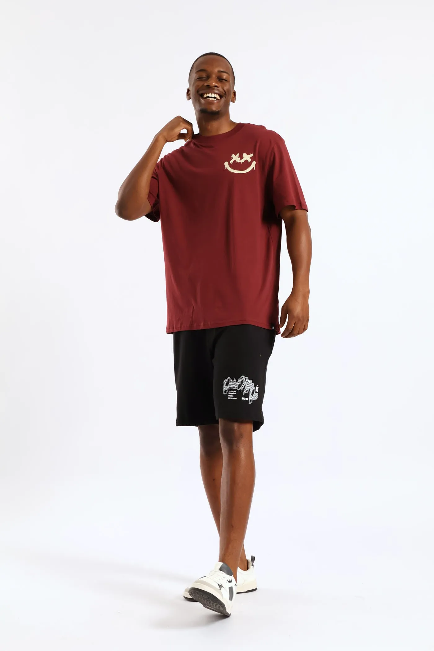 Front & Back Print T-Shirt - Burgundy sold by Edgars product image thumbnail 5