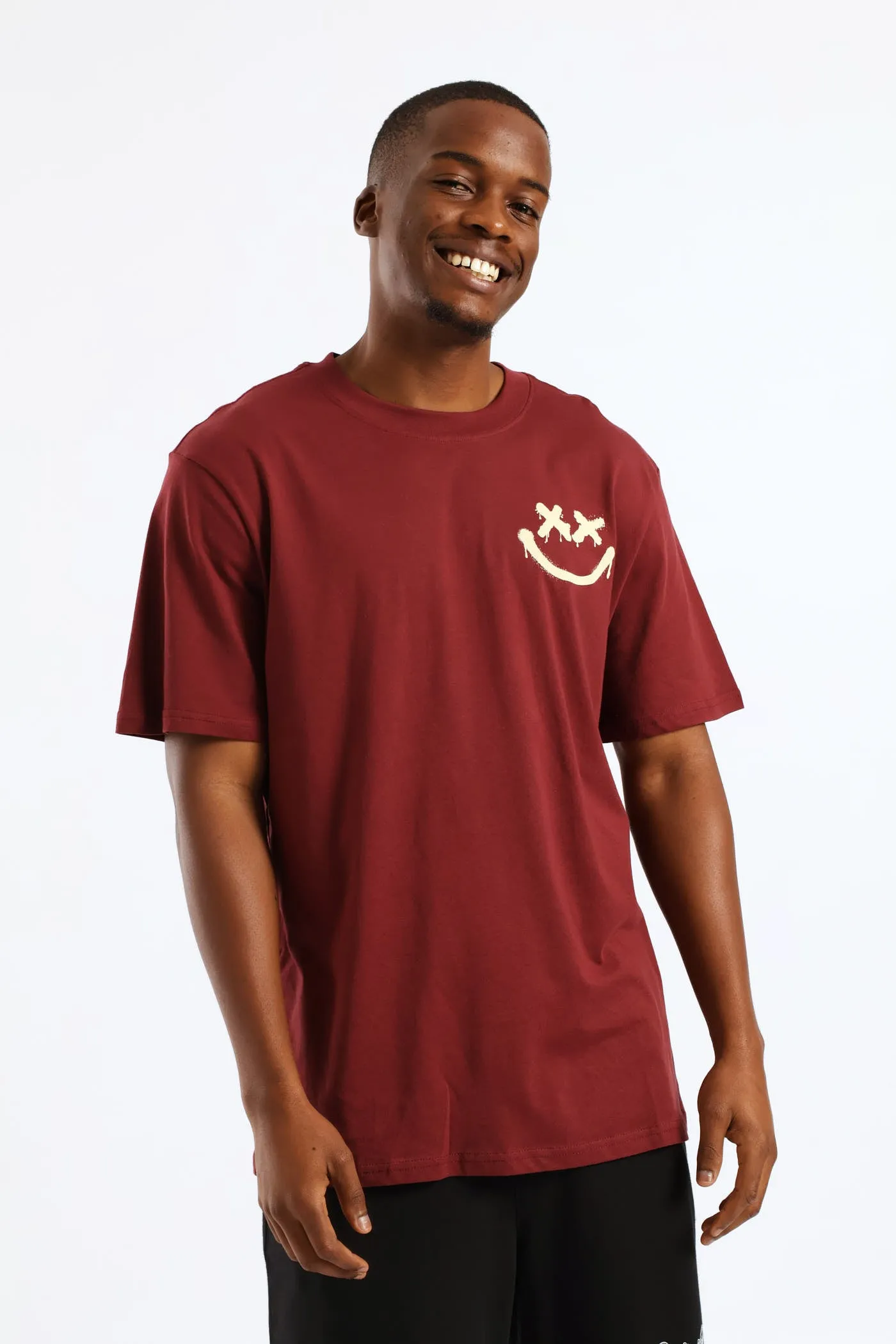 Front & Back Print T-Shirt - Burgundy sold by Edgars product image thumbnail 4