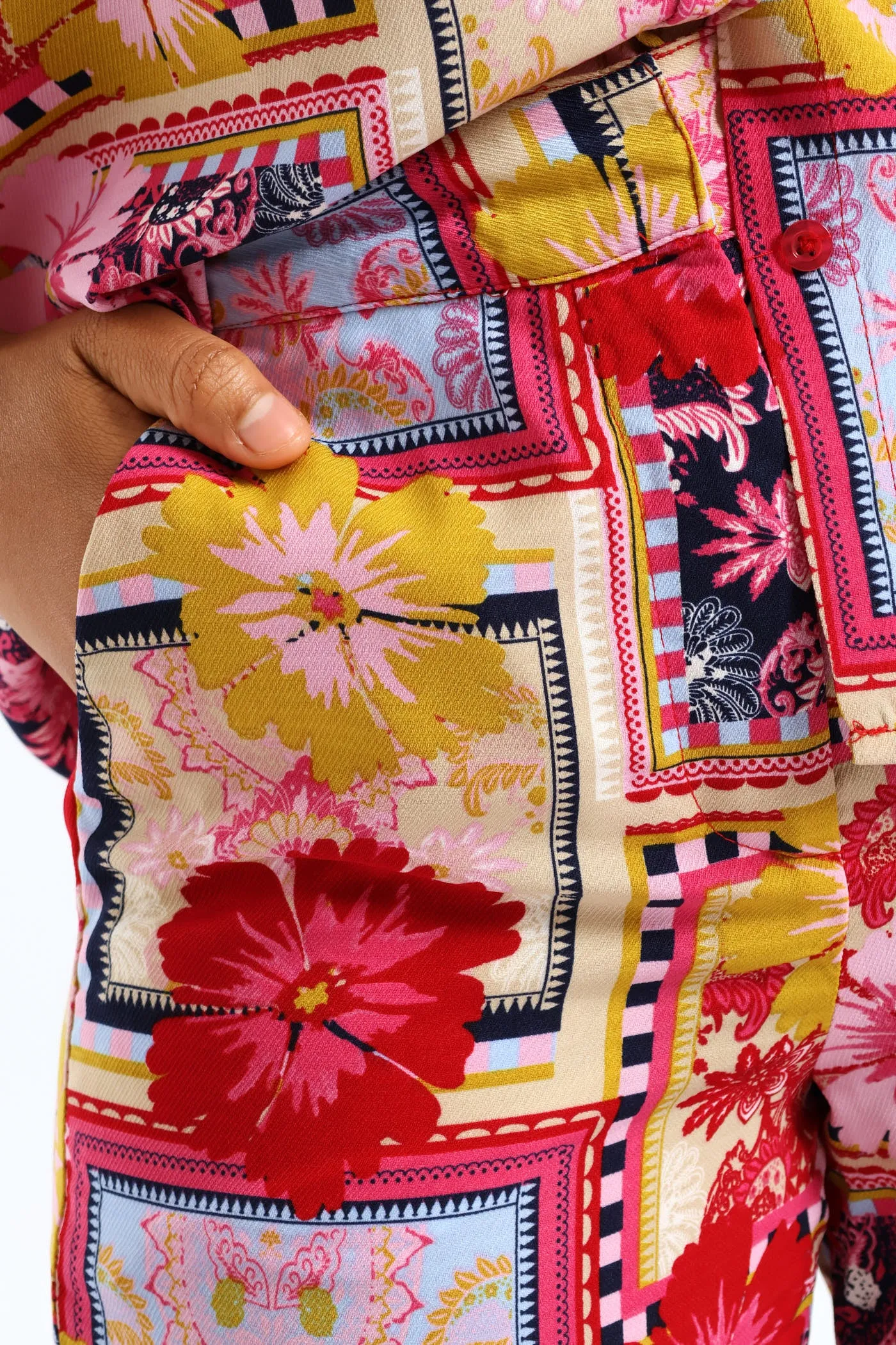 Zip Front Print Straight Leg Pants - Multi sold by Edgars product image thumbnail 5