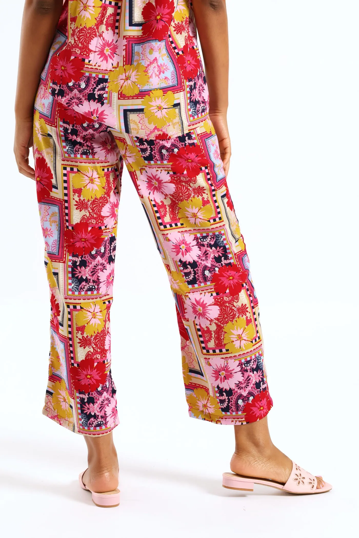 Zip Front Print Straight Leg Pants - Multi sold by Edgars product image thumbnail 4
