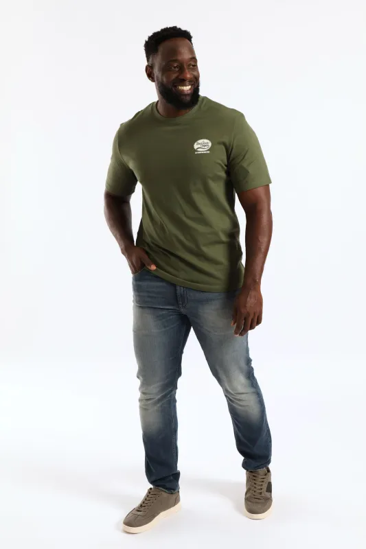 Ellipse Heavy Weight Tee - Olive made by Edgars