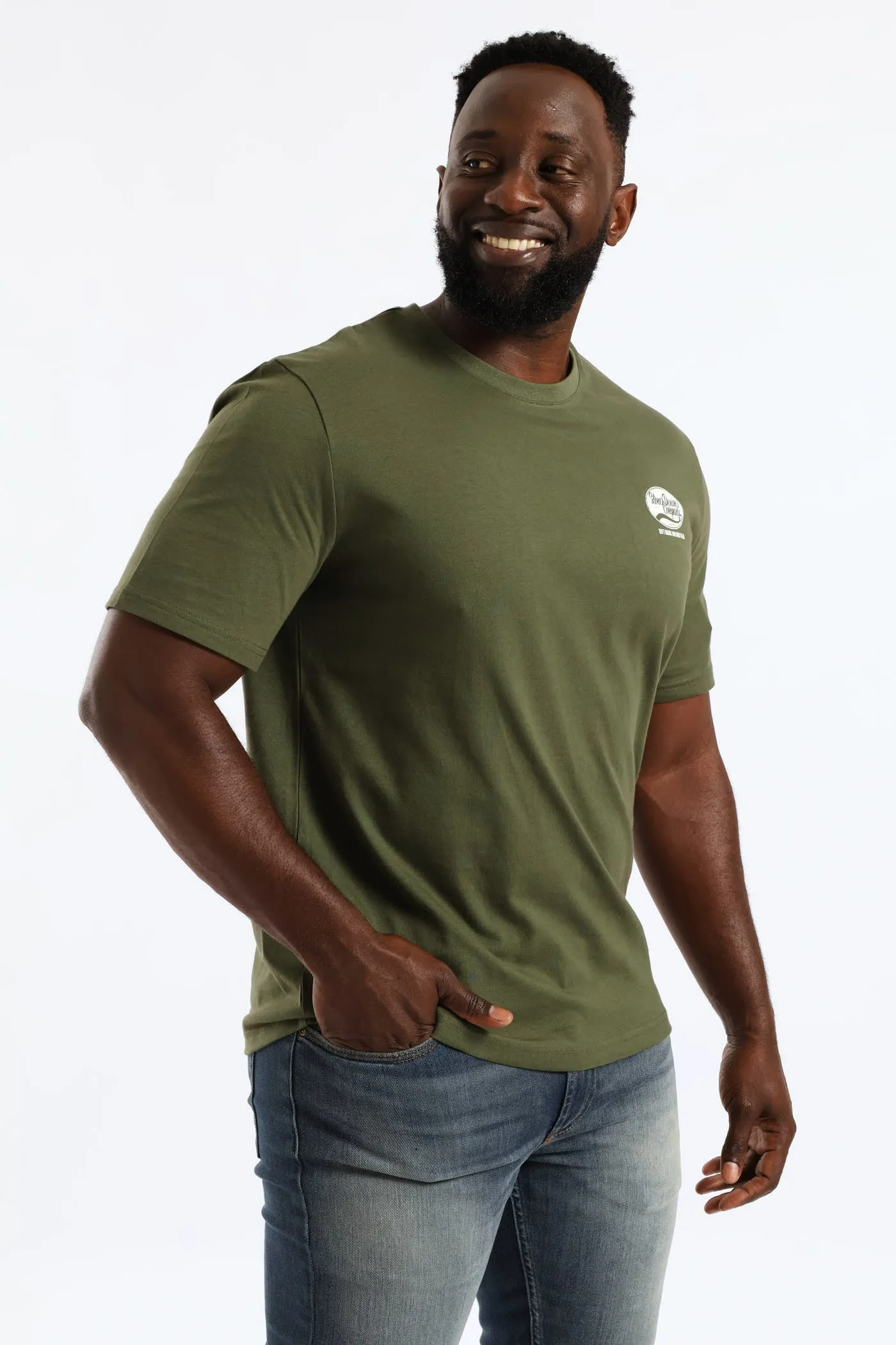 Ellipse Heavy Weight Tee - Olive sold by Edgars product image thumbnail 3