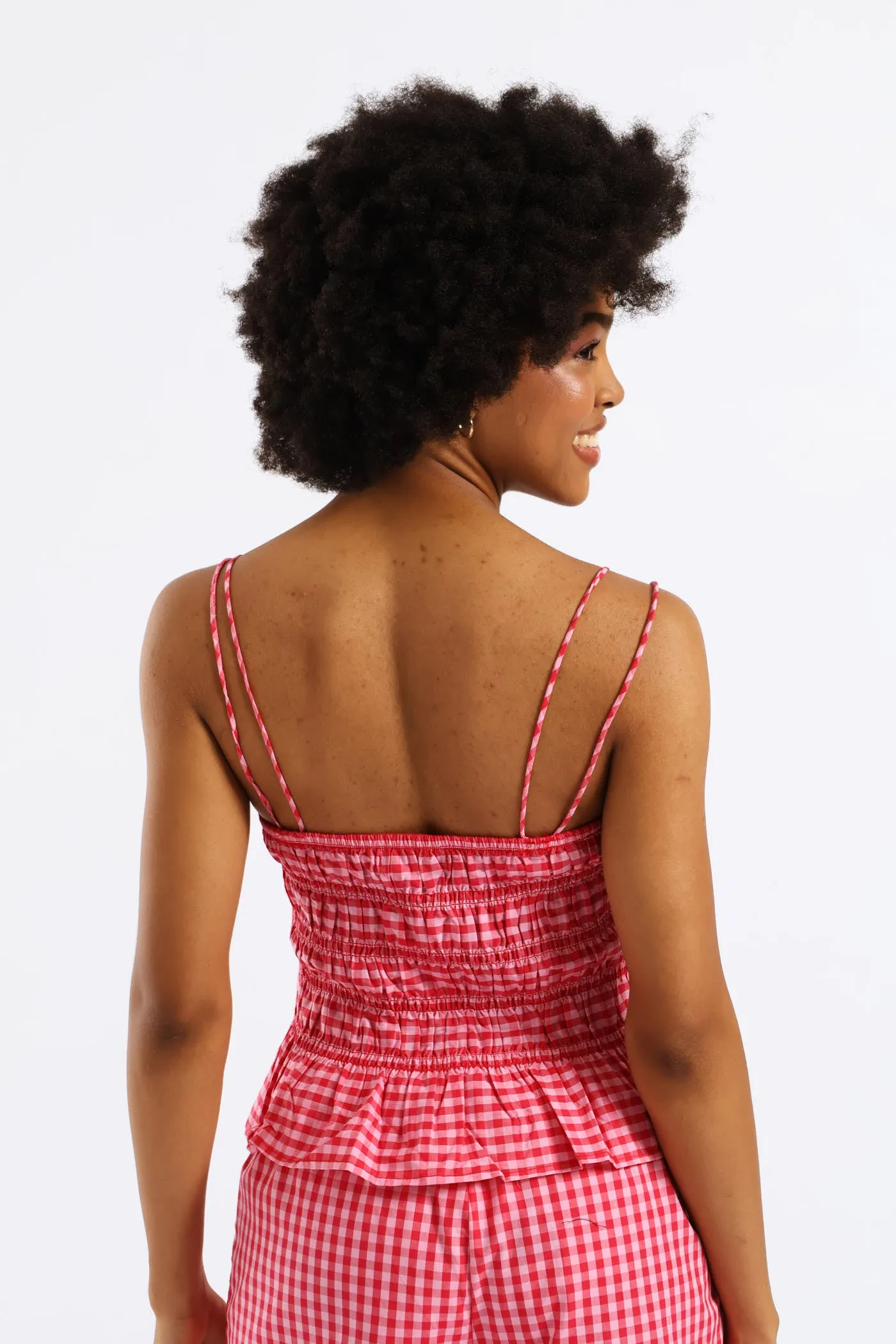 Strappy Gingham Smock Top - Pink sold by Edgars product image thumbnail 4