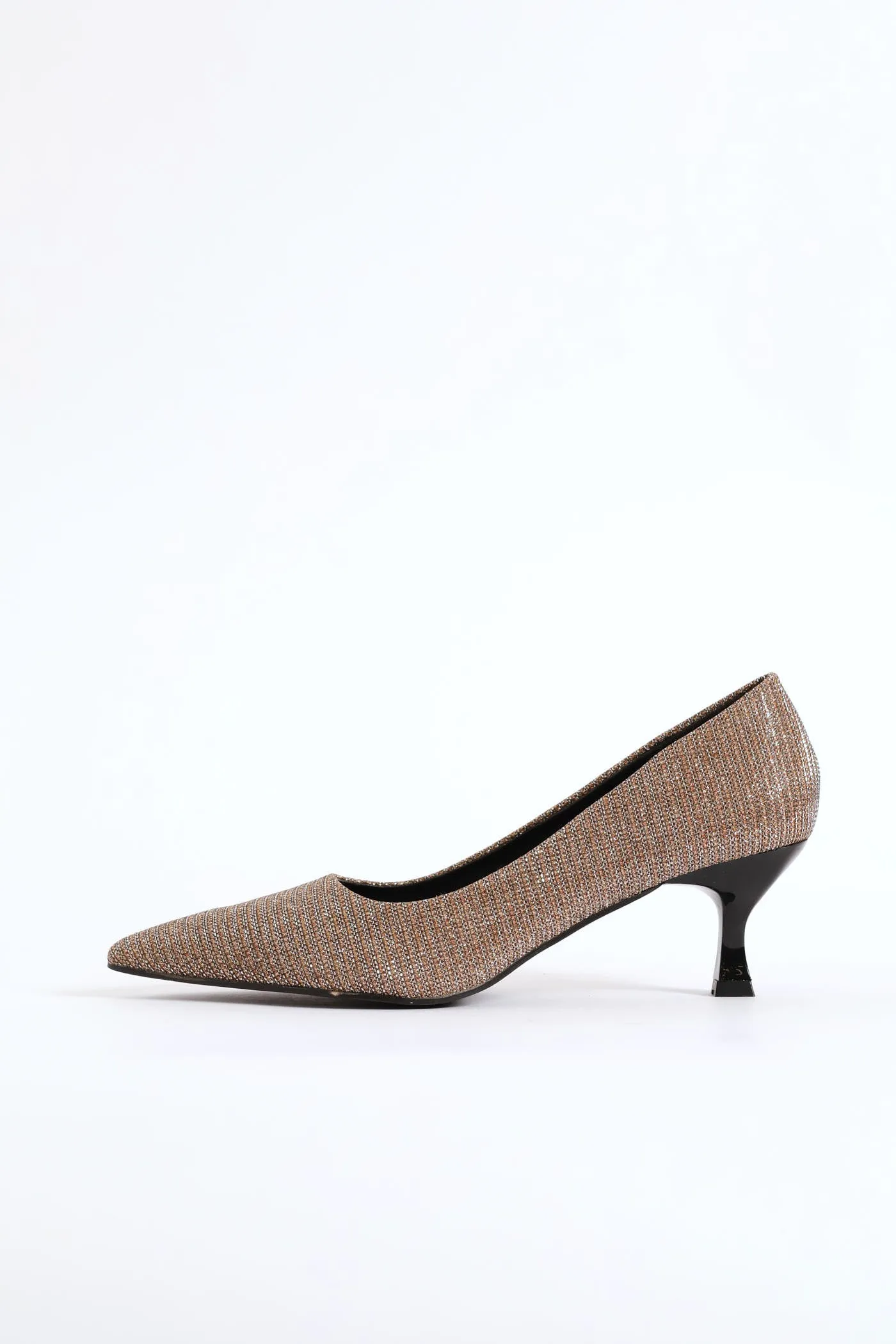 Lurex Kitten Court Heel - Gold sold by Edgars product image thumbnail 4