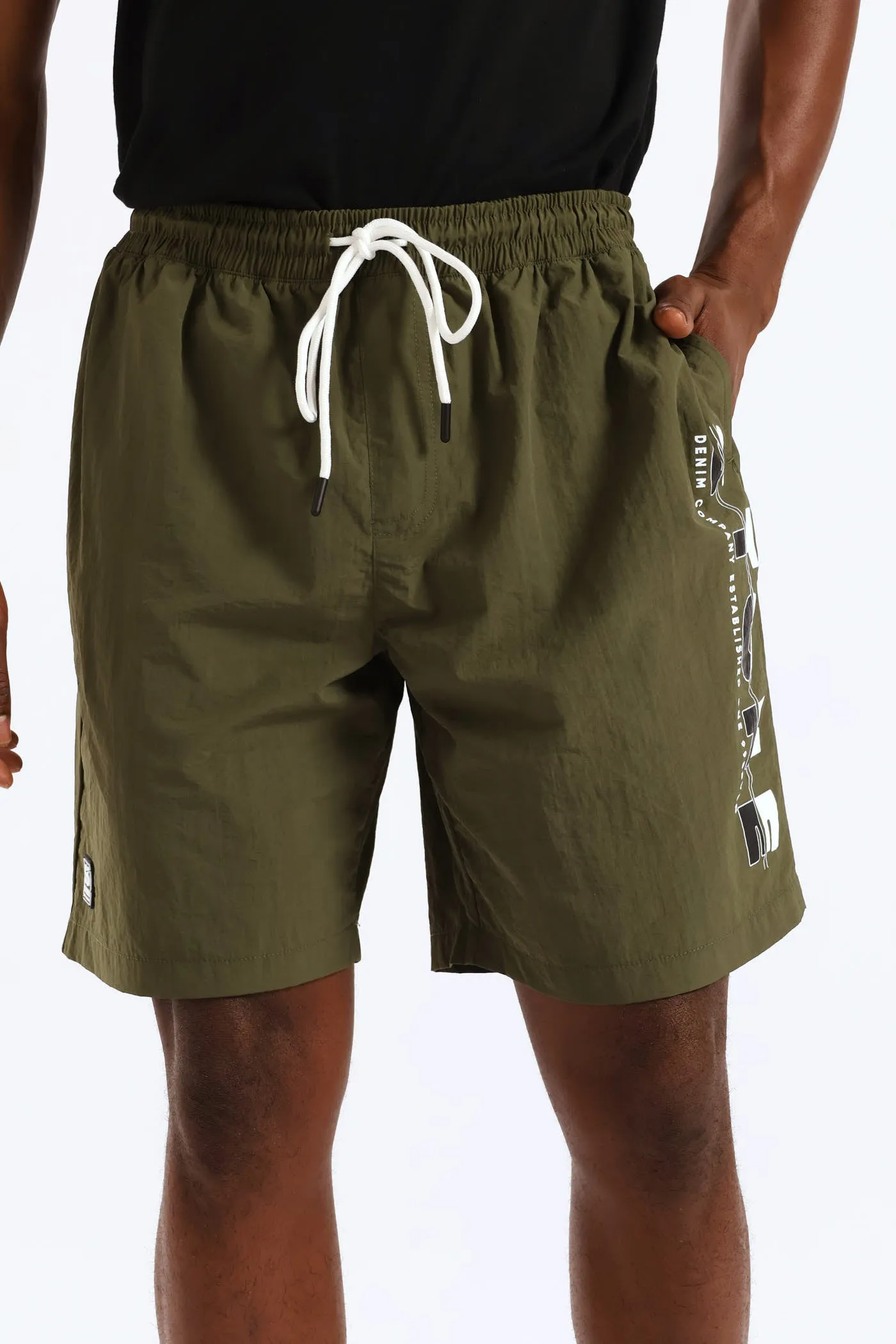 Side Print Swim Short - Olive sold by Edgars product image thumbnail 3