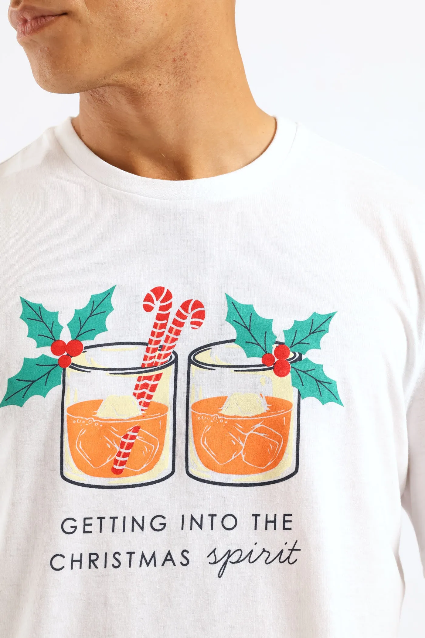 Christmas Print Knit Tee - White sold by Edgars product image thumbnail 5