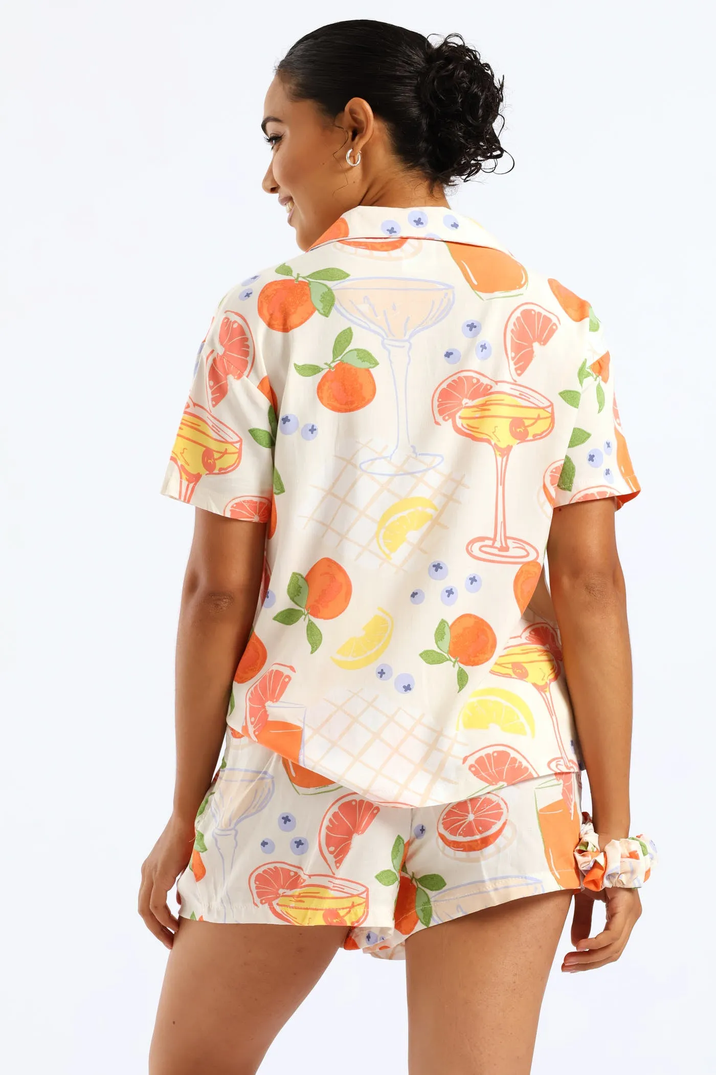 Button Through Woven Viscose Stripe Short Set - Multi sold by Edgars product image thumbnail 4