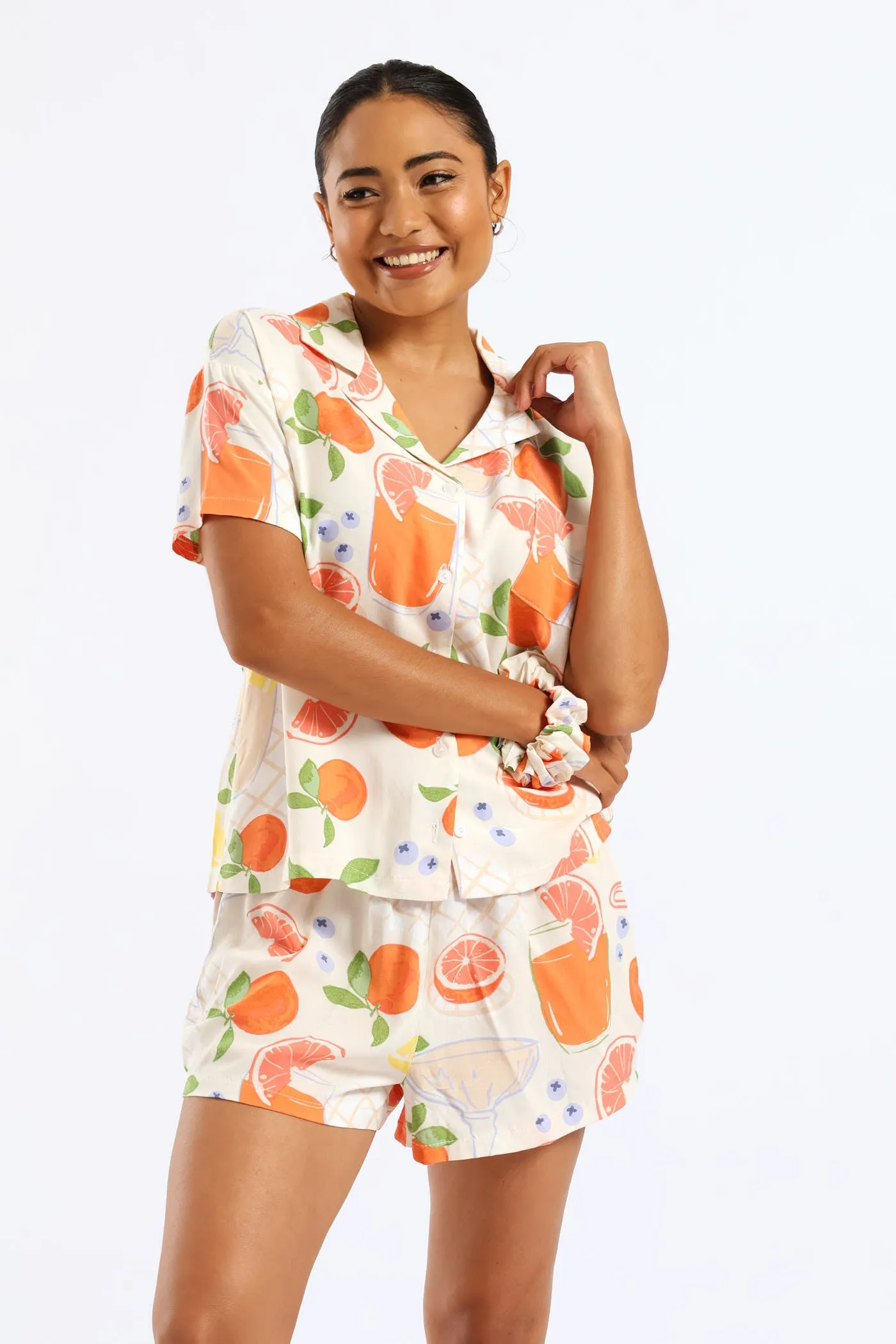 Button Through Woven Viscose Stripe Short Set - Multi sold by Edgars product image thumbnail 5