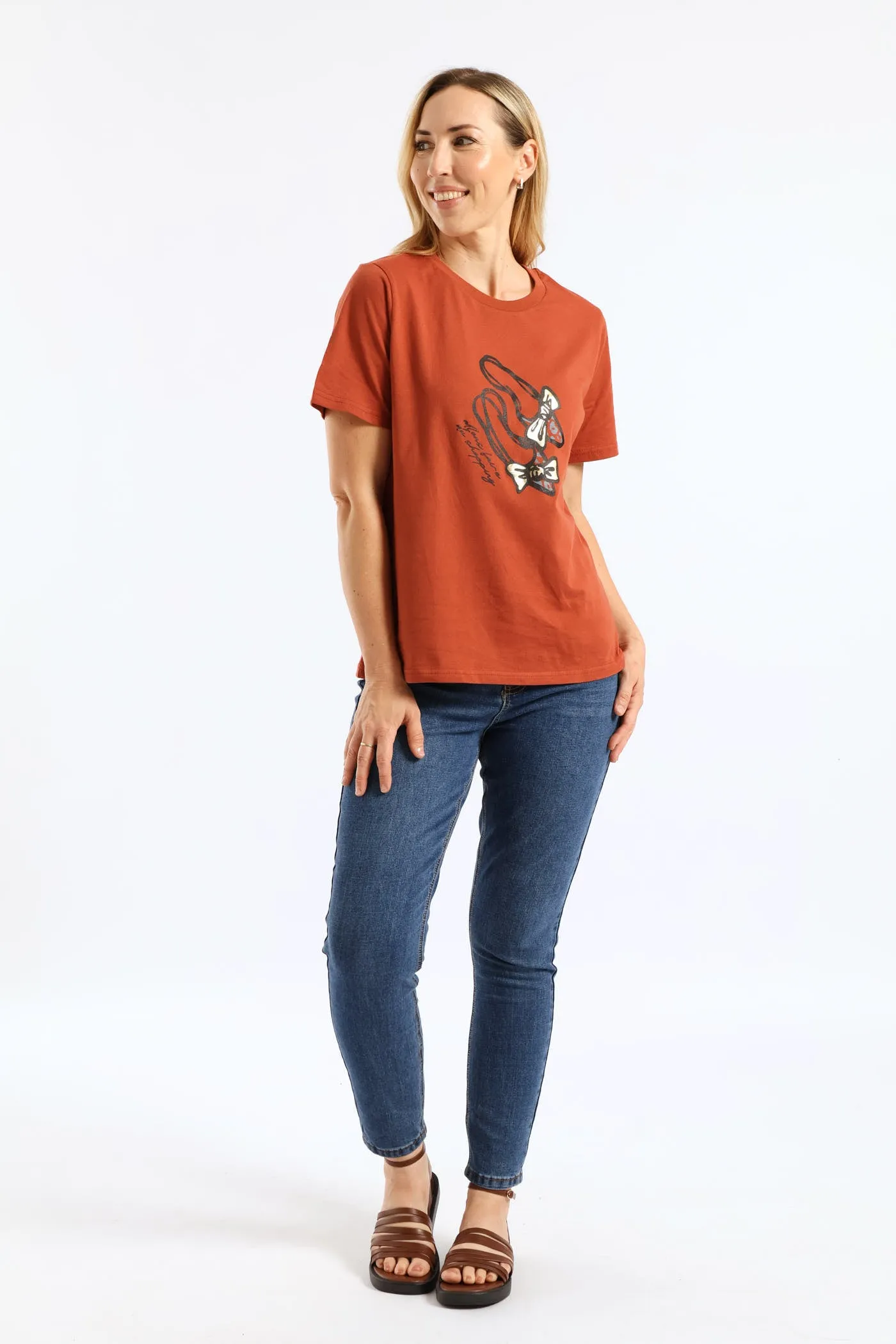 Ballet Shoes Boxy Tee - Crimson sold by Edgars product image thumbnail 5