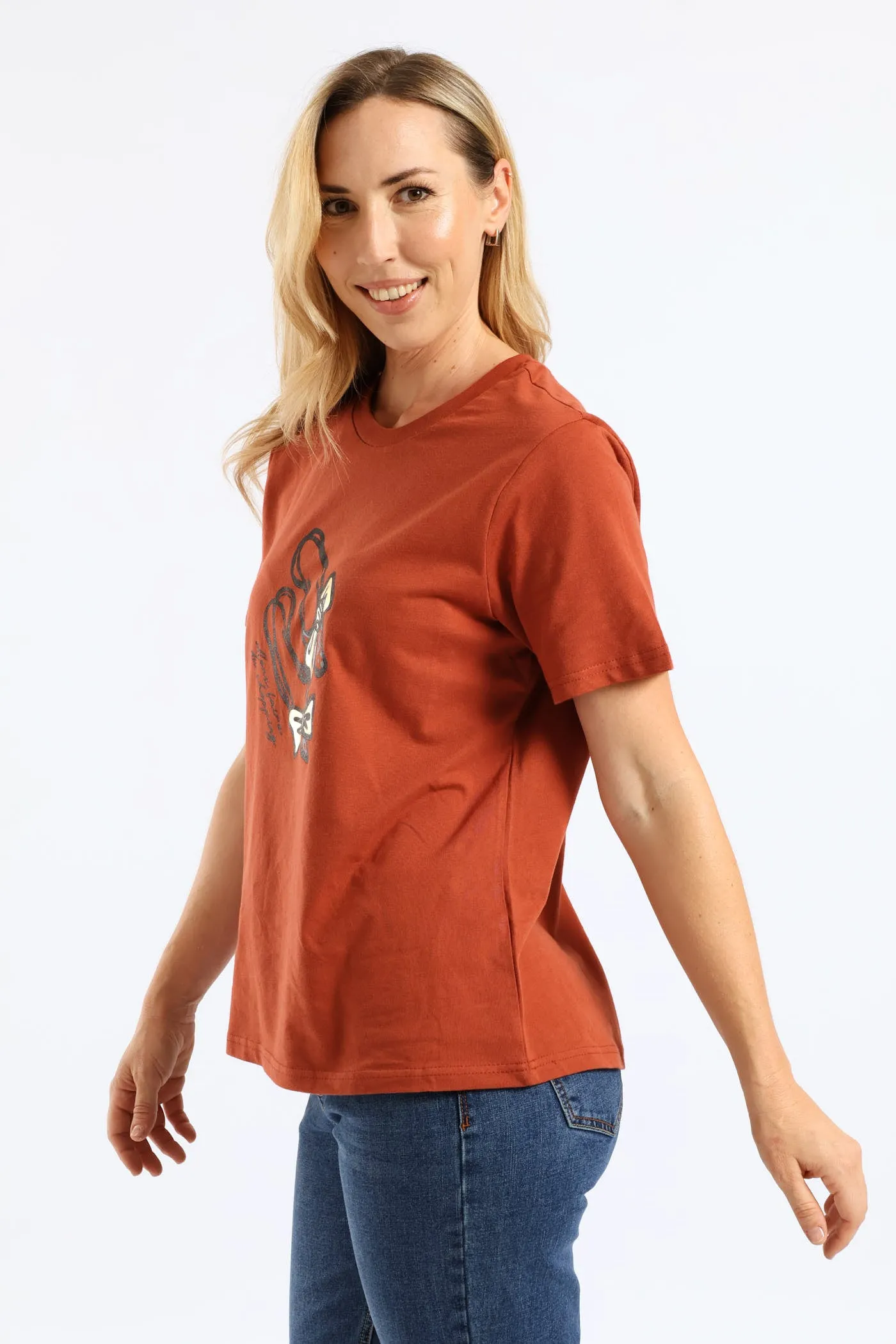 Ballet Shoes Boxy Tee - Crimson sold by Edgars product image thumbnail 3
