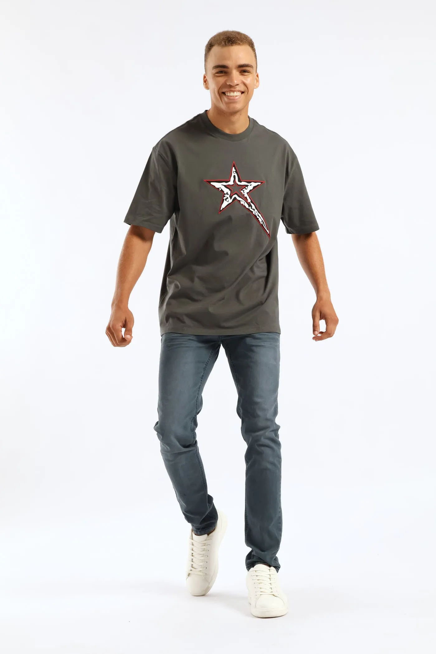 Terminator Skinny Denim - Metallic sold by Edgars