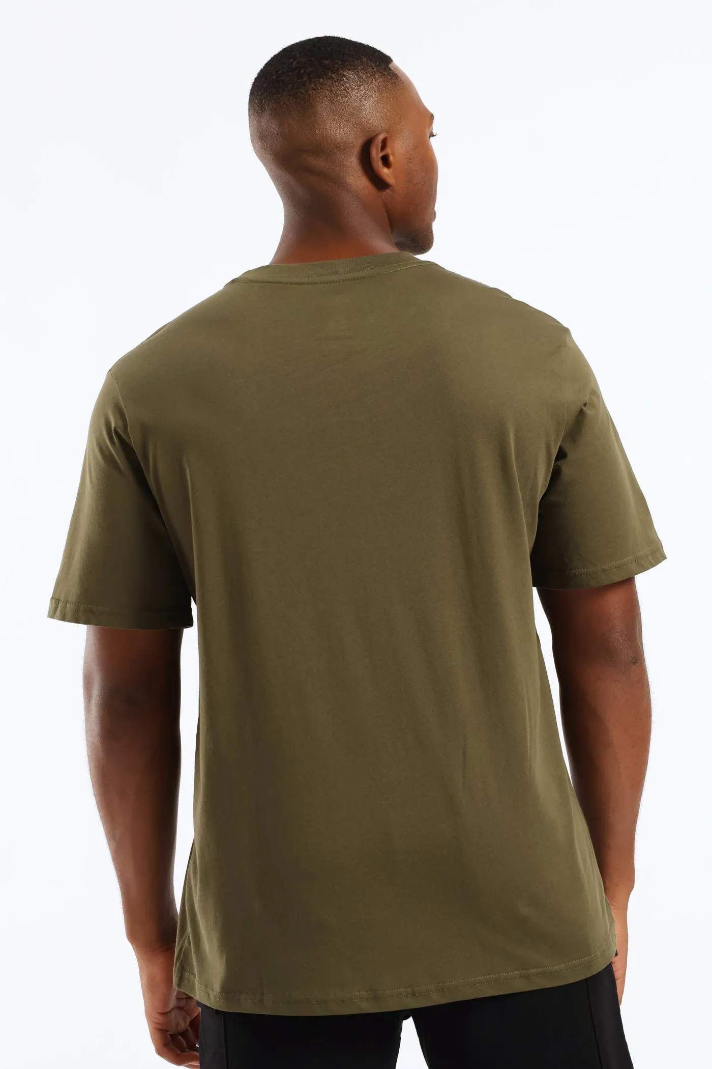 Gangsta Teddy Front Print Tee - Olive sold by Edgars product image thumbnail 3