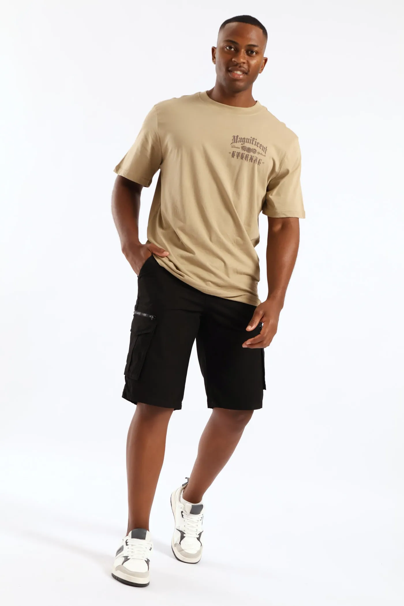 Cargo Shorts - Black sold by Edgars