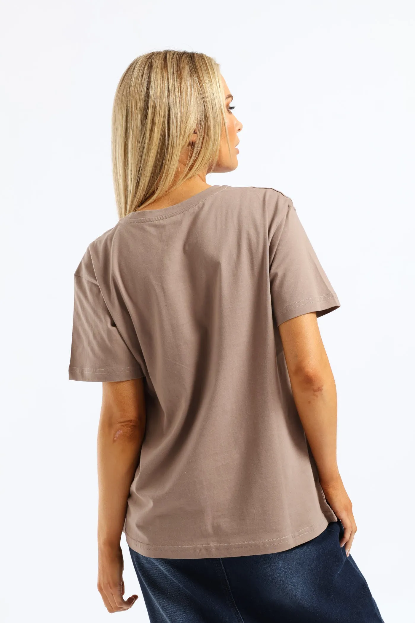 Bouquet & Boots Tee - Taupe sold by Edgars product image thumbnail 4