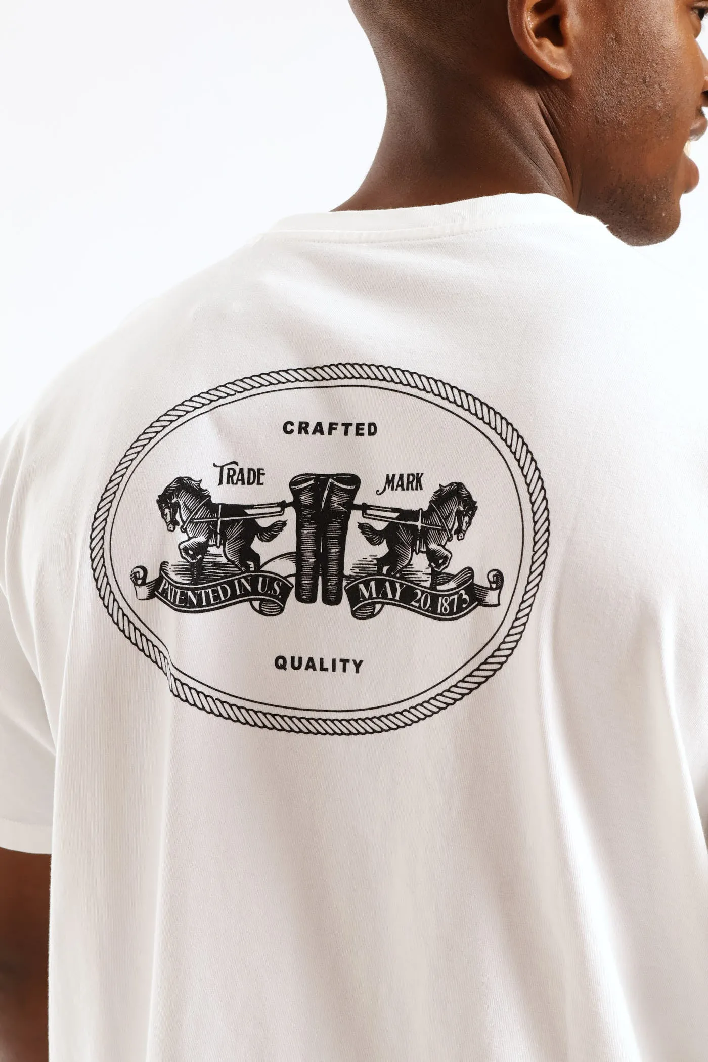 Vintage Fit Graphic Tee - White sold by Edgars product image thumbnail 4