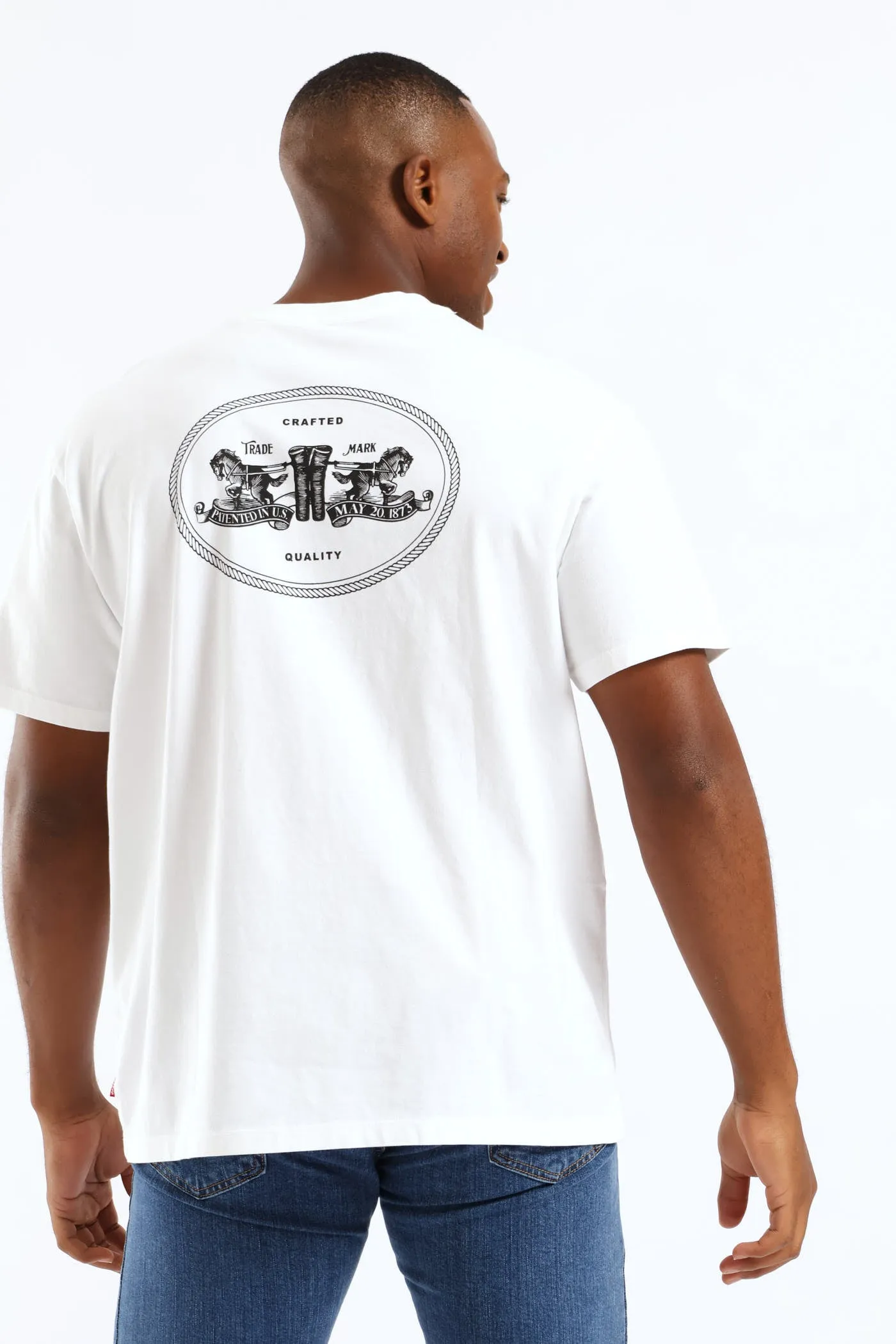 Vintage Fit Graphic Tee - White sold by Edgars product image thumbnail 2
