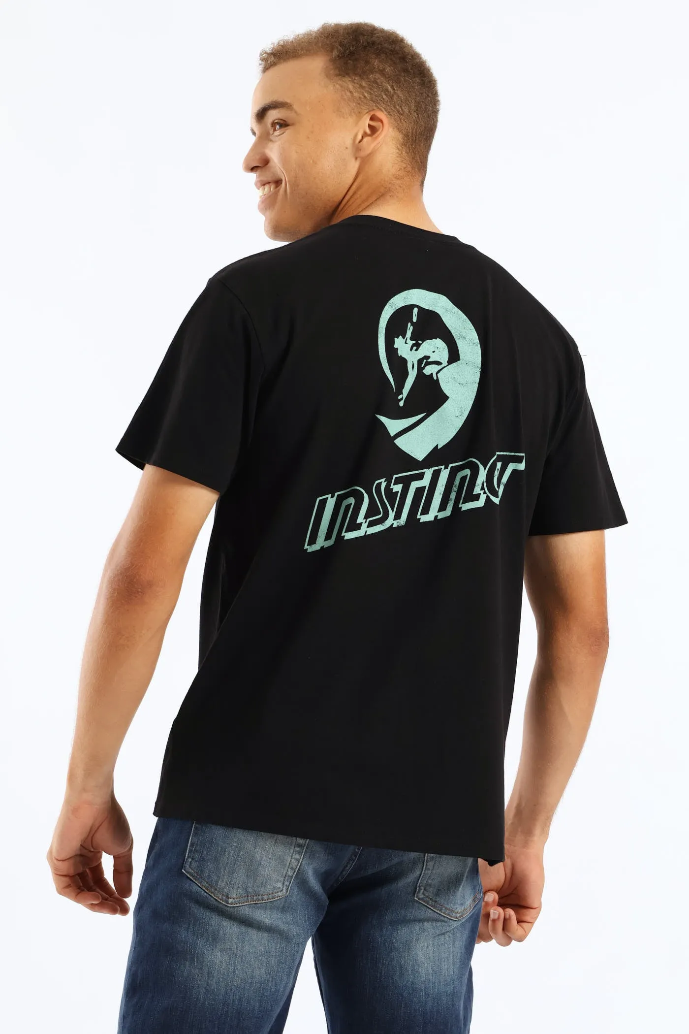 Heritage Print Tee - Black sold by Edgars