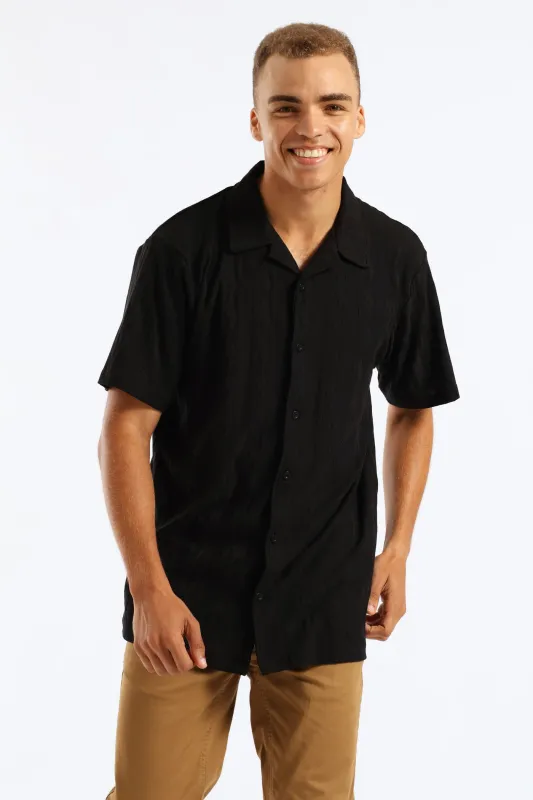Surface Interest Shirt - Black sold by Edgars