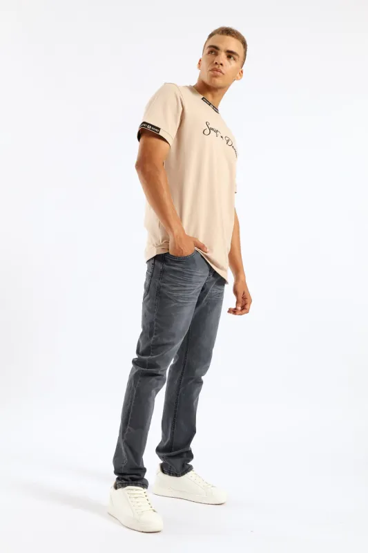 Soviet Terminator Slim Denim - Anthracite Grey sold by Edgars