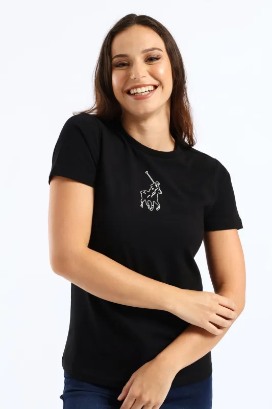Cally Pony T-Shirt - Black sold by Edgars