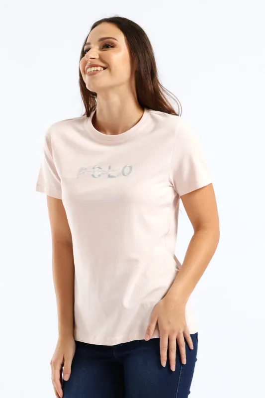 Lara Embroidered T-Shirt - Pink sold by Edgars