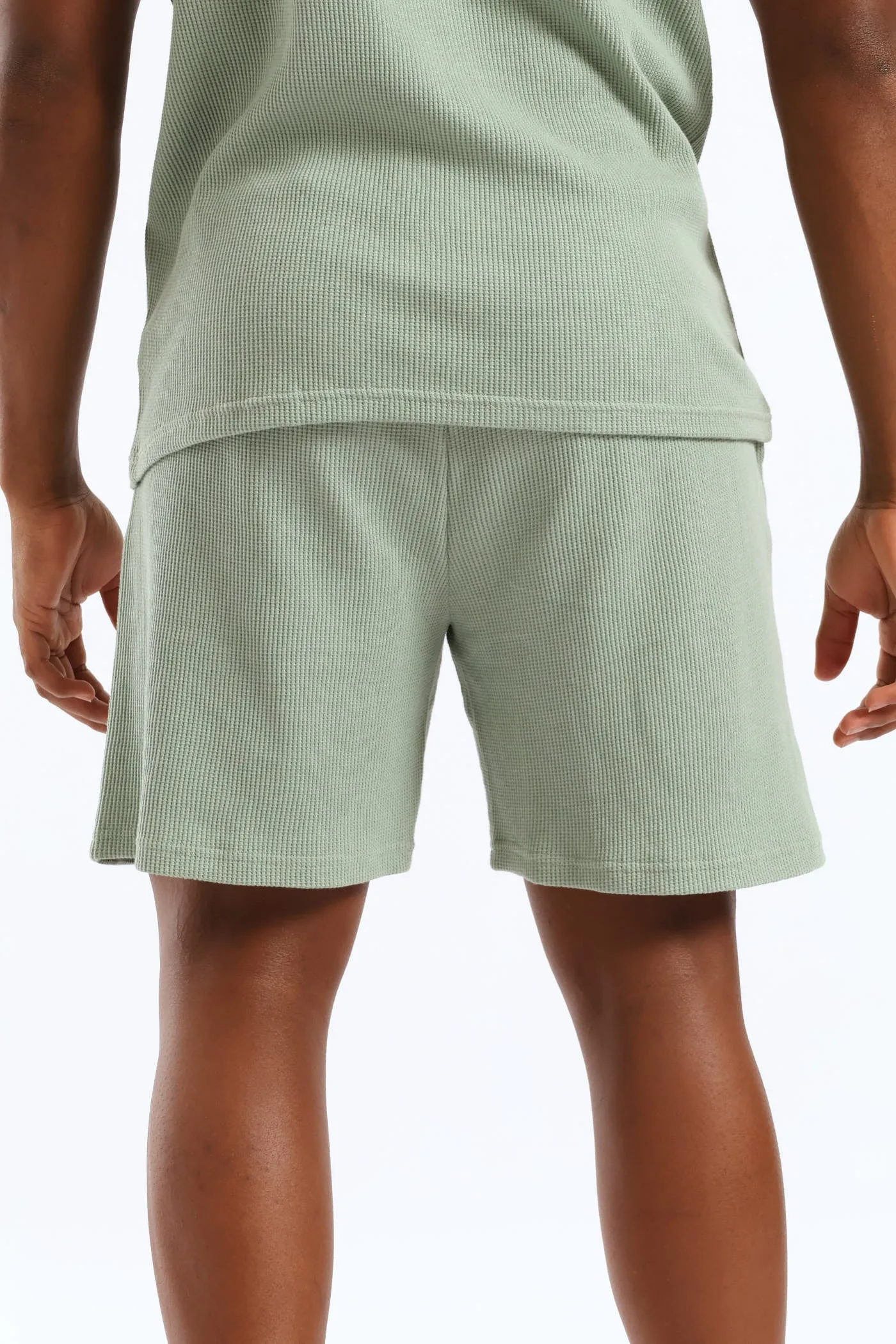 Caleb Waffle Shorts - Sage sold by Edgars product image thumbnail 4