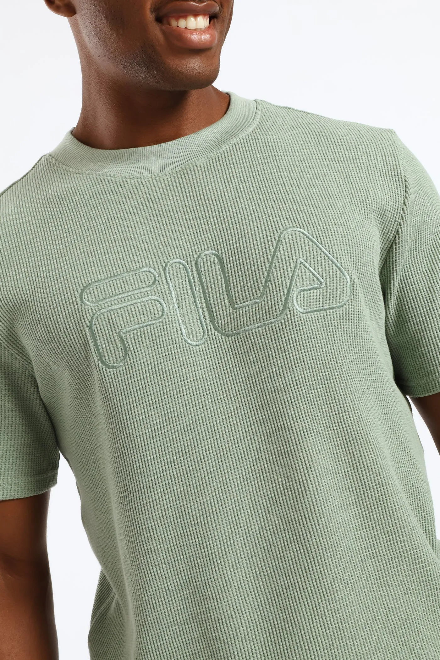 Caleb Waffle T-Shirt - Sage sold by Edgars product image thumbnail 2