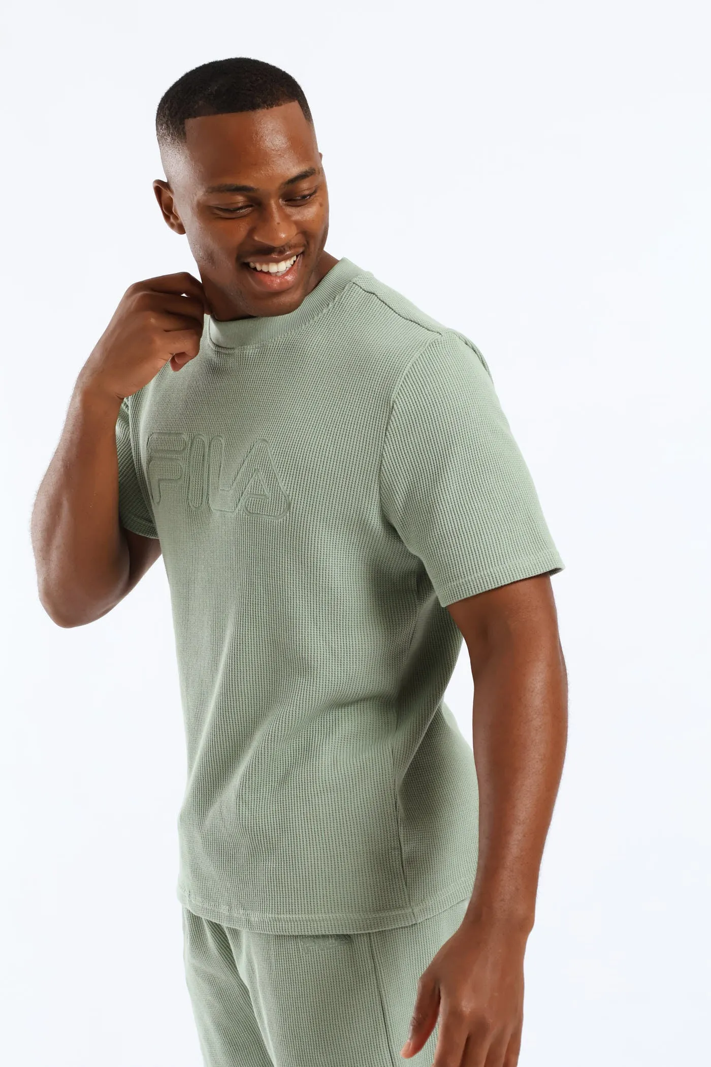 Caleb Waffle T-Shirt - Sage sold by Edgars product image thumbnail 4