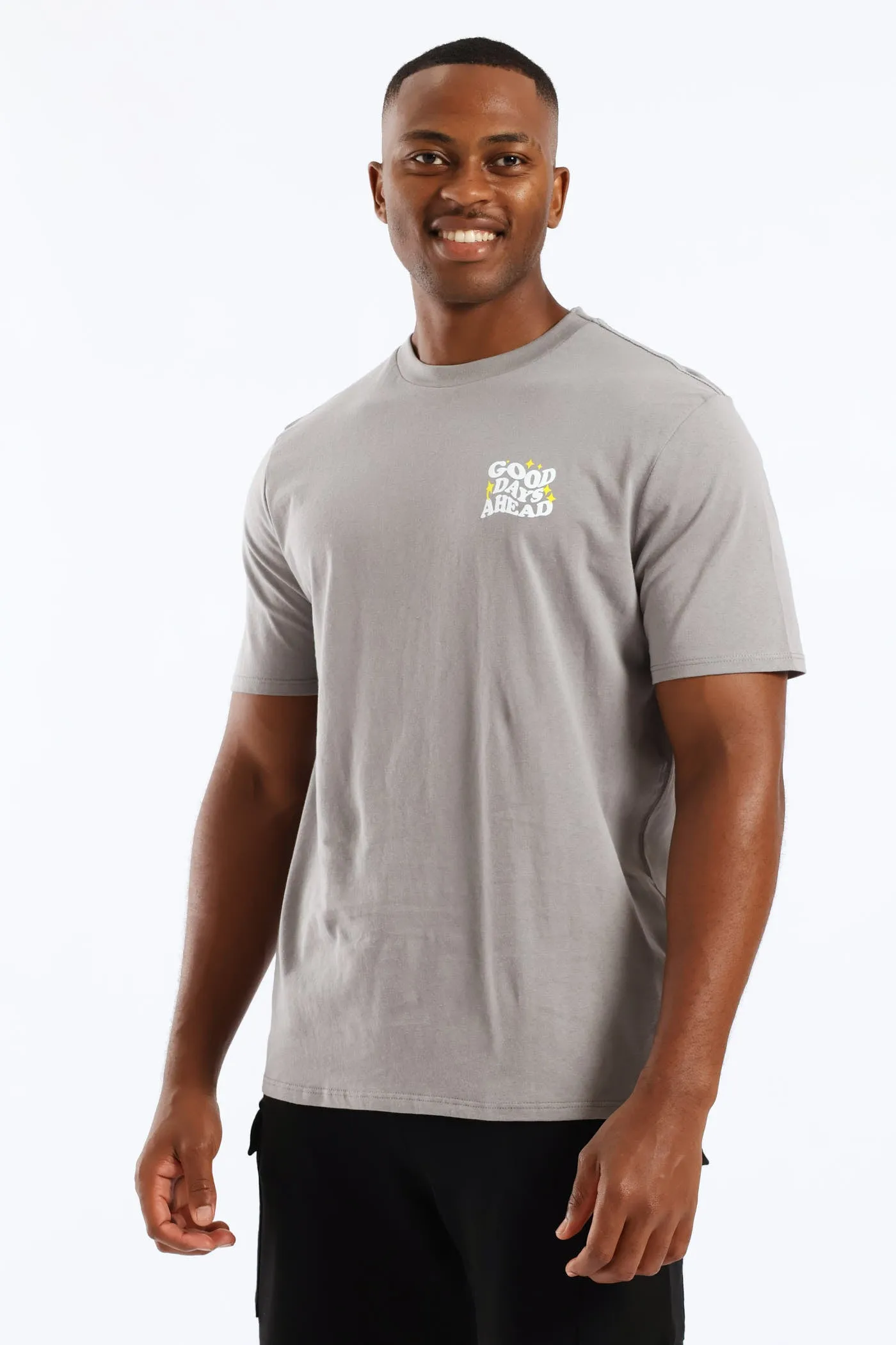Good Days Front & Back Tee - Grey sold by Edgars product image thumbnail 2