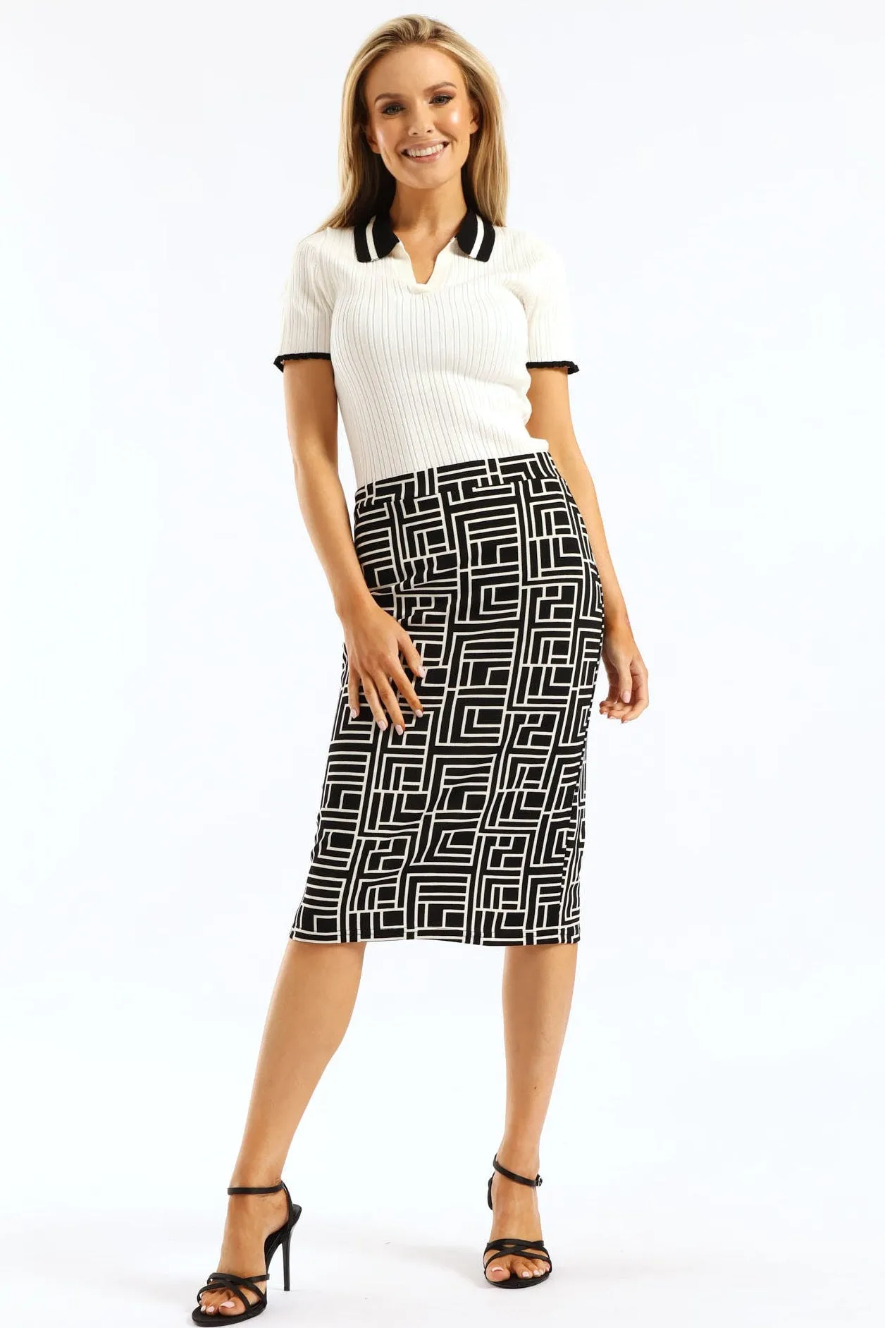 2 Pack Basic Career Skirt - Black/White sold by Edgars product image thumbnail 2