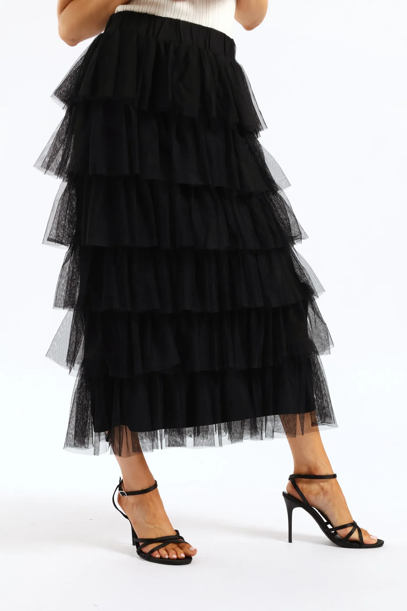 Multi Tiered Rara Maxi Skirt - Black sold by Edgars product image thumbnail 4