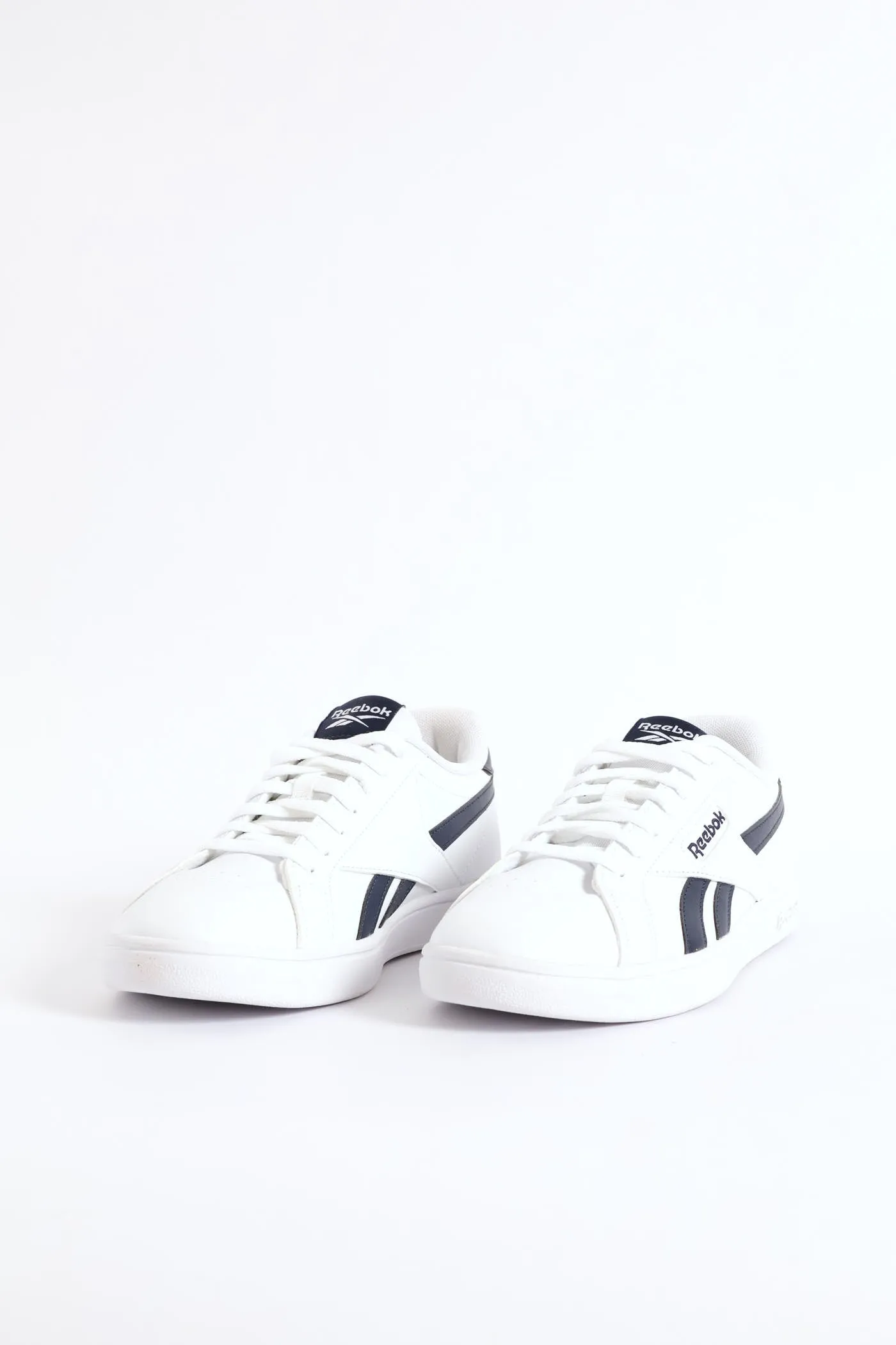 Retro Court Lace Up Sneaker - White/Navy sold by Edgars