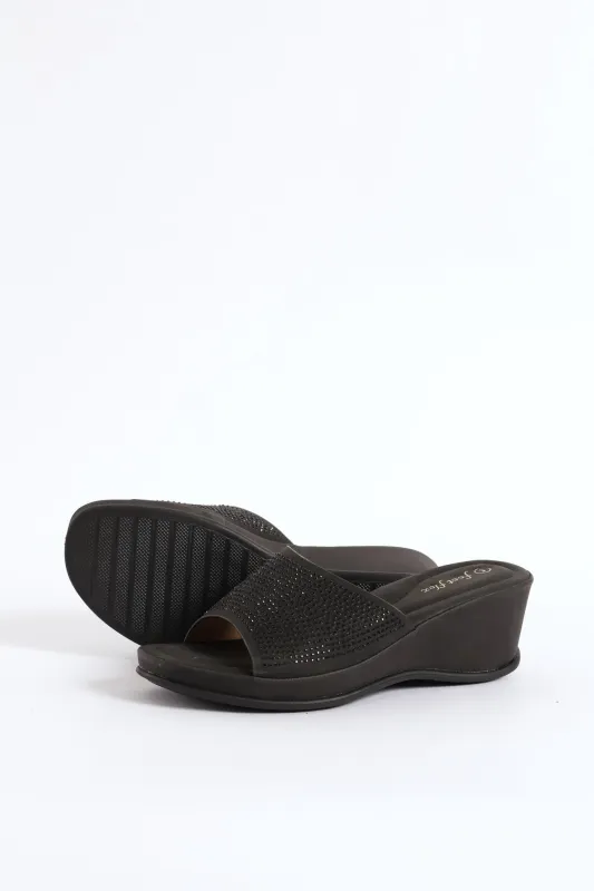 Bling Sandal - Black sold by Edgars