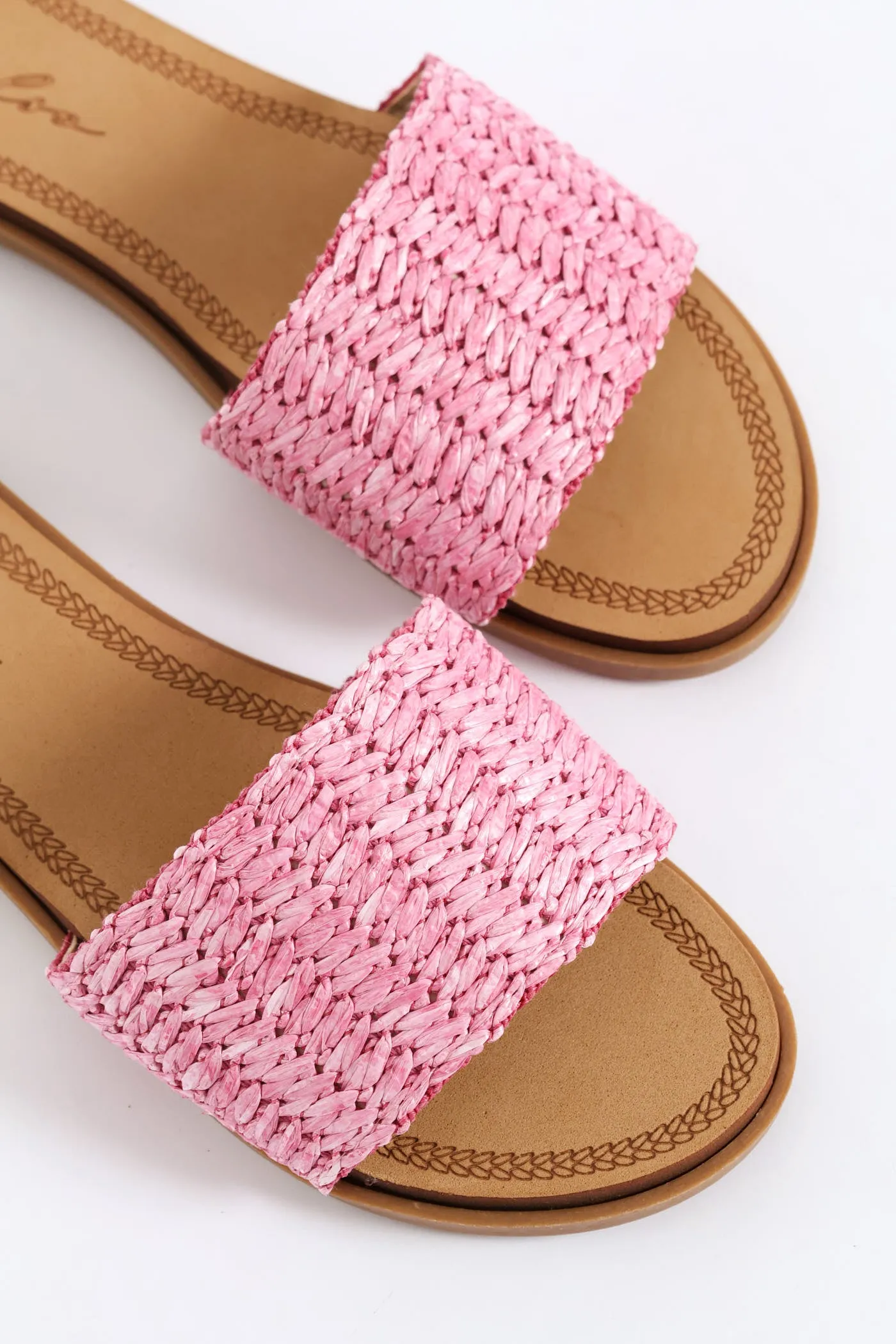 Raffia Single Band Mule On Comfort Outsole - Pink sold by Edgars product image thumbnail 2