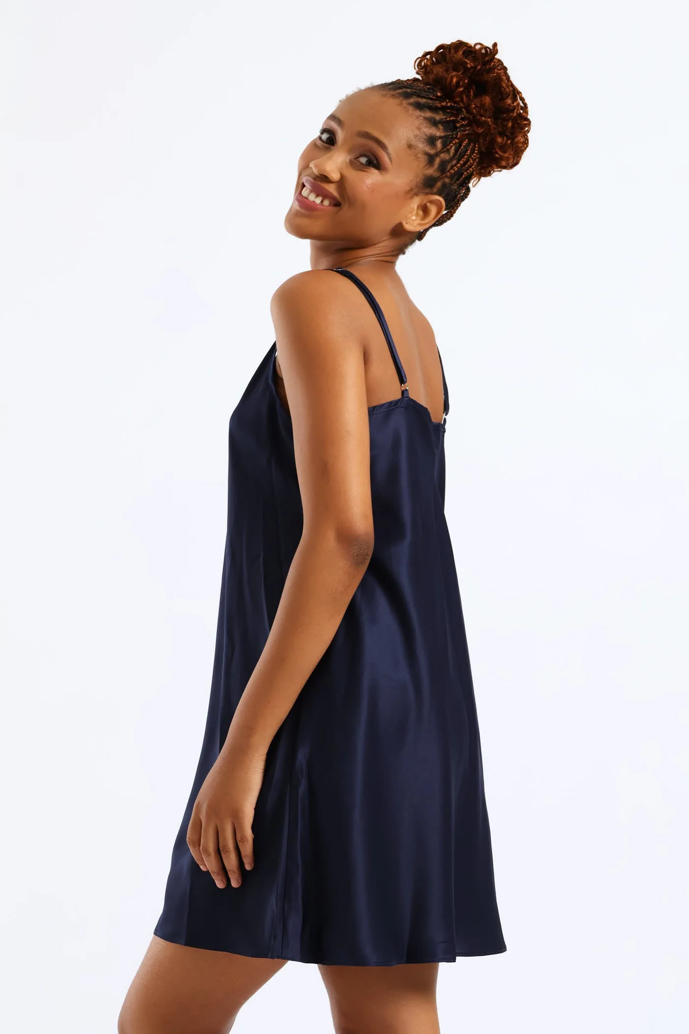 Colour Buds Gown & Chemise Set - Navy sold by Edgars product image thumbnail 4