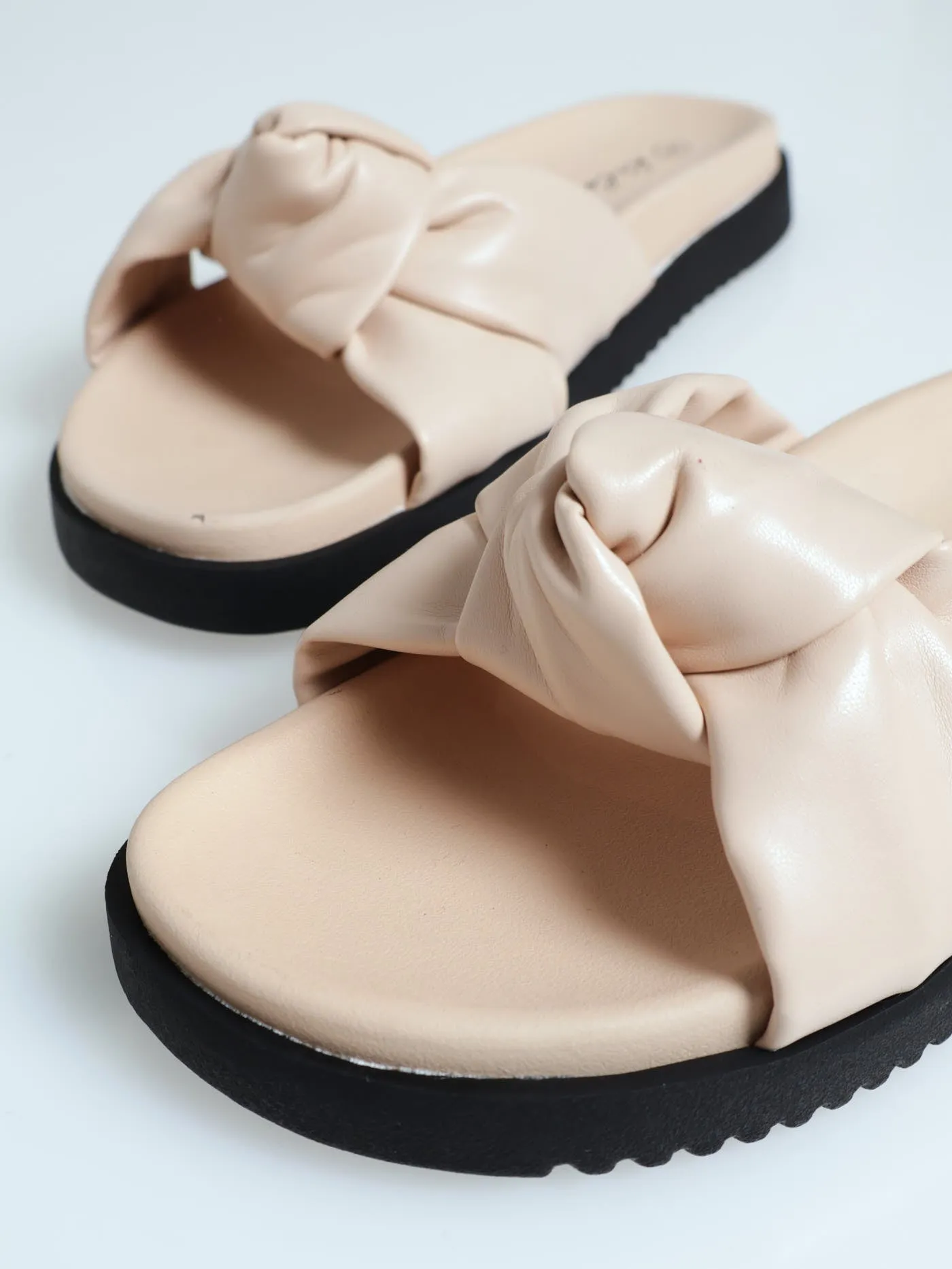 Knotted Band Flatform Mule Sandal - Oatmeal sold by Edgars product image thumbnail 2