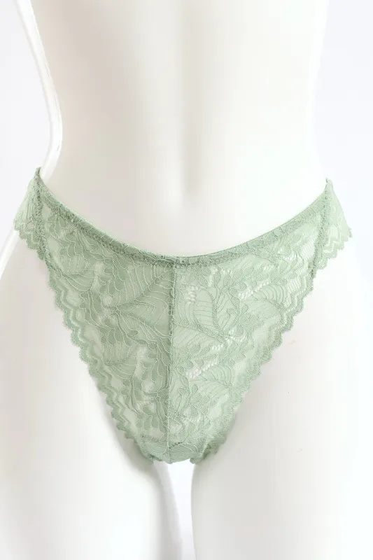 3 Pack Lace G-String - Ivory/Sage/Black sold by Edgars