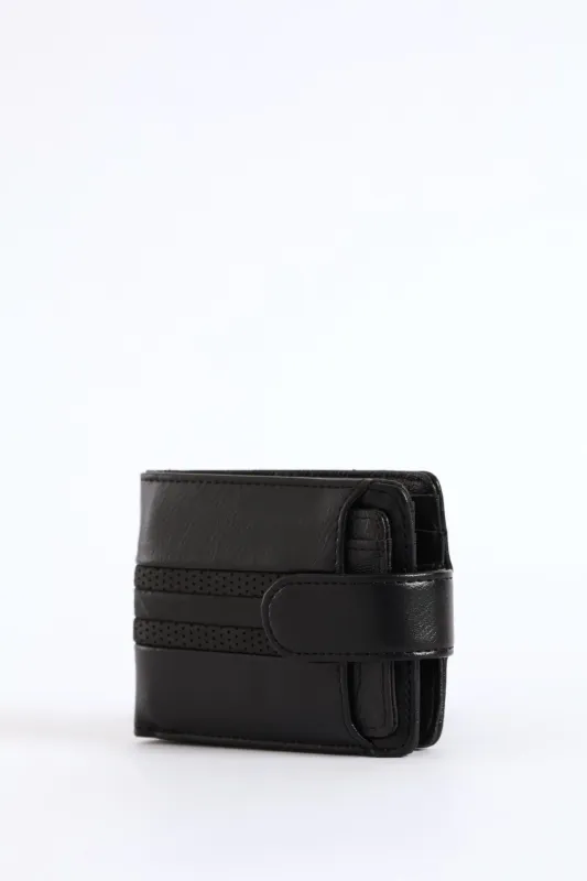 Stitched Billfold Wallet - Black sold by Edgars