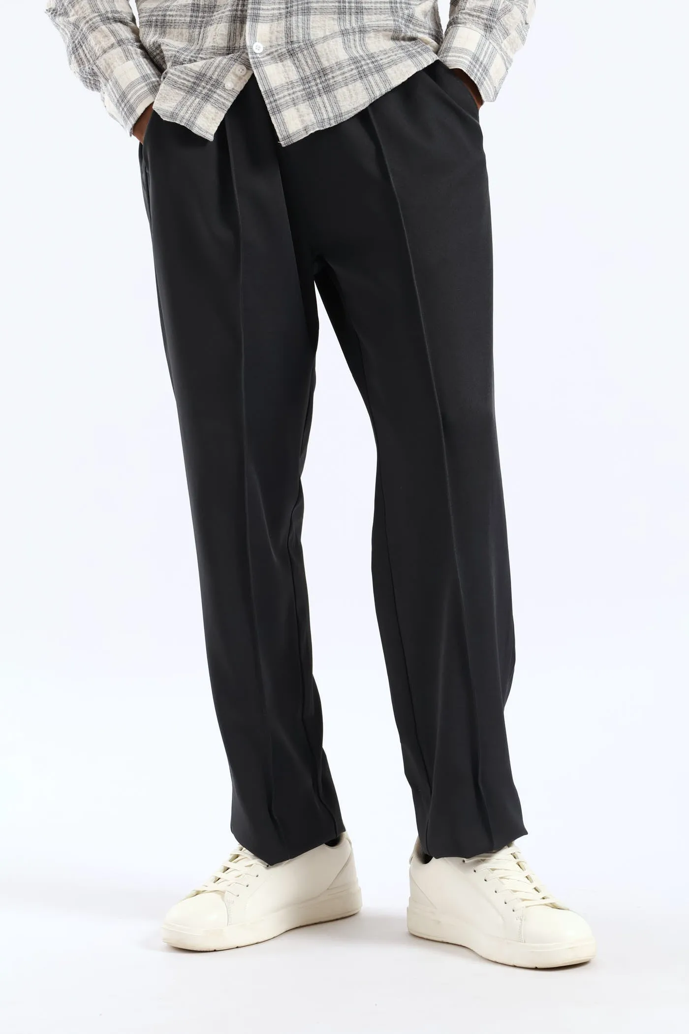 Stretch Elasticated Pintuck Jogger - Charcoal sold by Edgars product image thumbnail 2