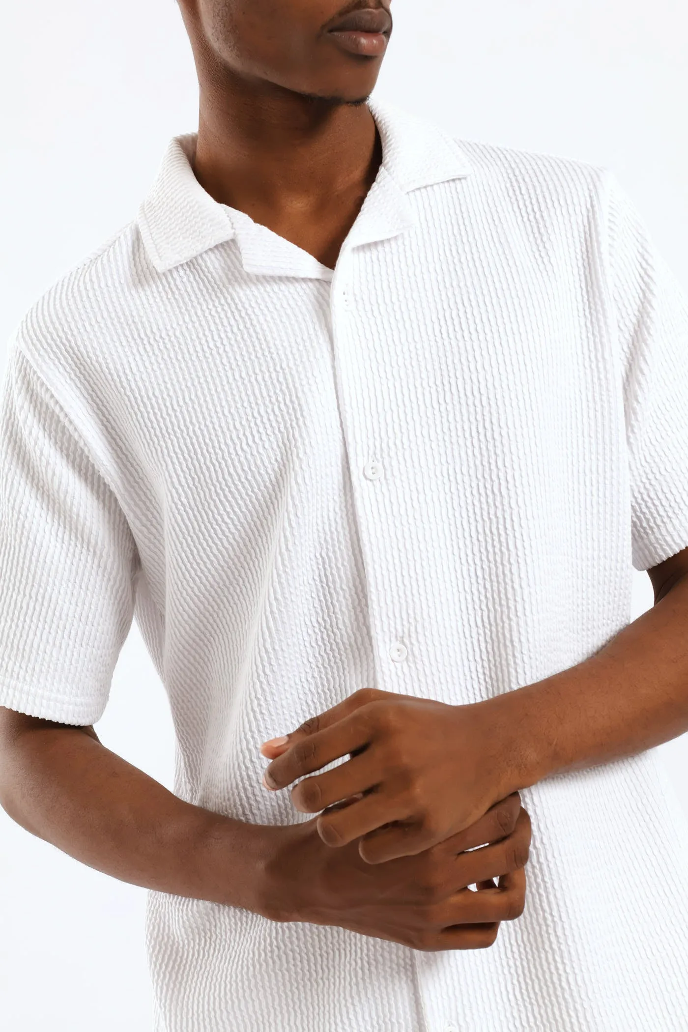 Seersucker Shirt - White sold by Edgars product image thumbnail 5