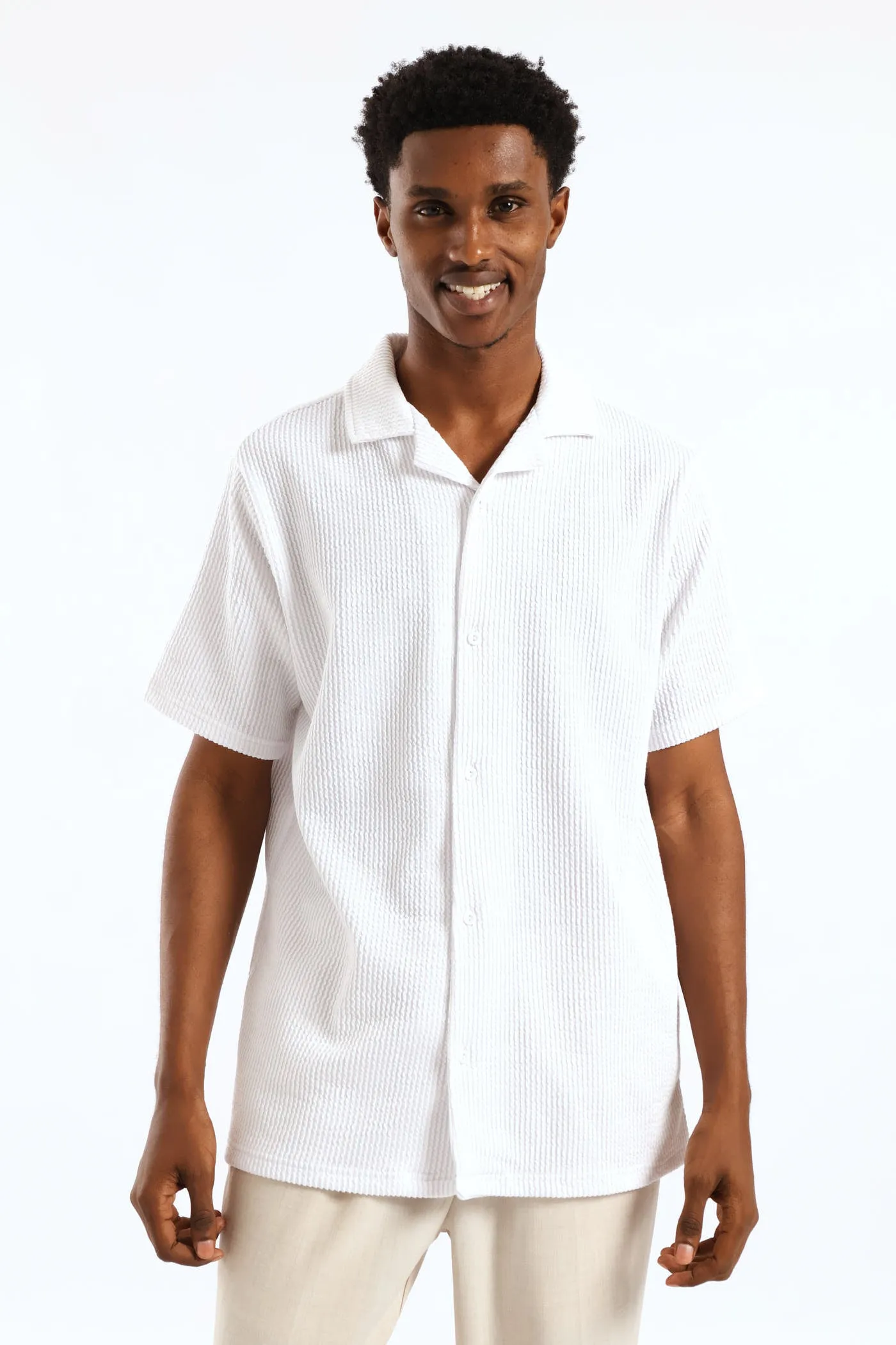 Seersucker Shirt - White sold by Edgars product image thumbnail 2