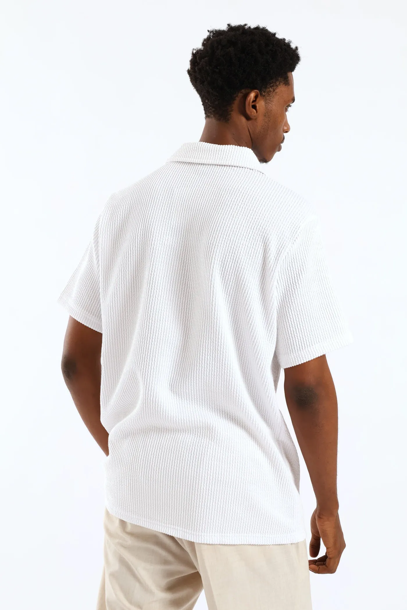 Seersucker Shirt - White sold by Edgars product image thumbnail 4