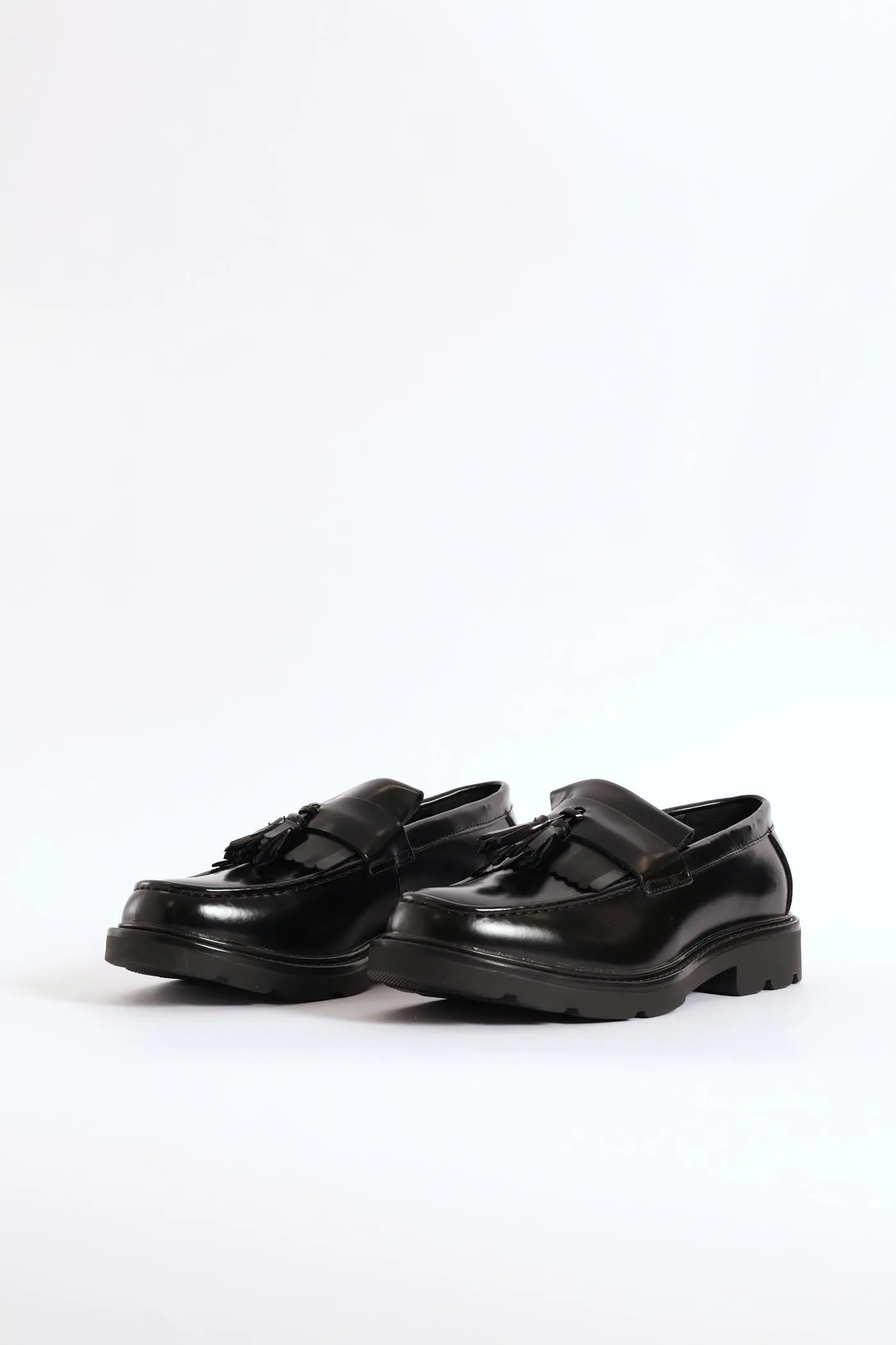 Fringe & Tassle Chunky Slip On - Black sold by Edgars