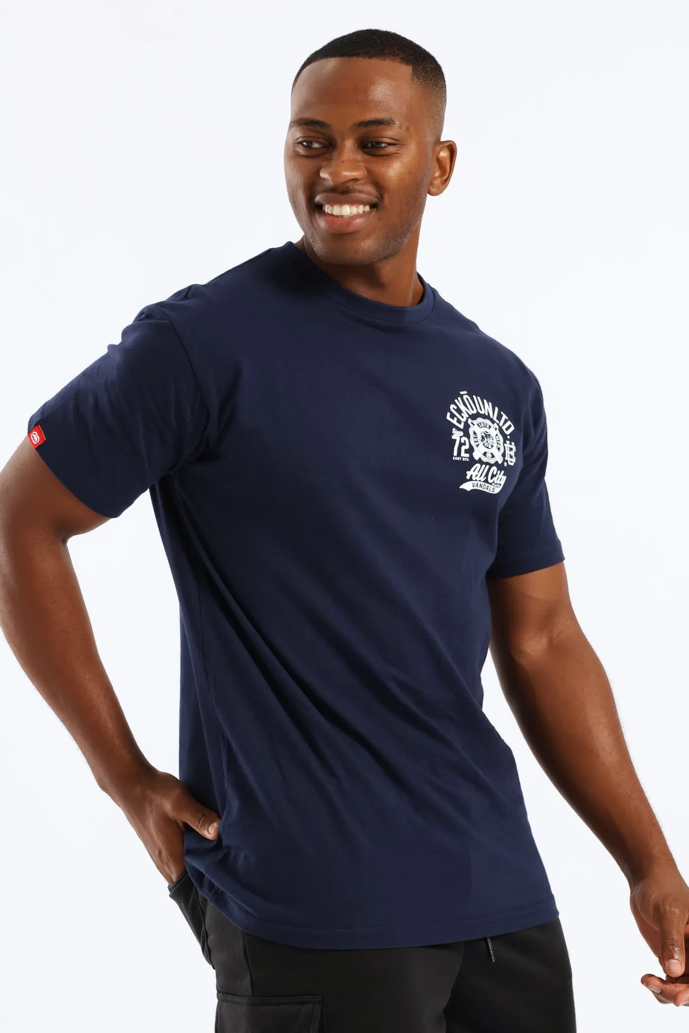 All City Bk Print Tee - Navy sold by Edgars product image thumbnail 5