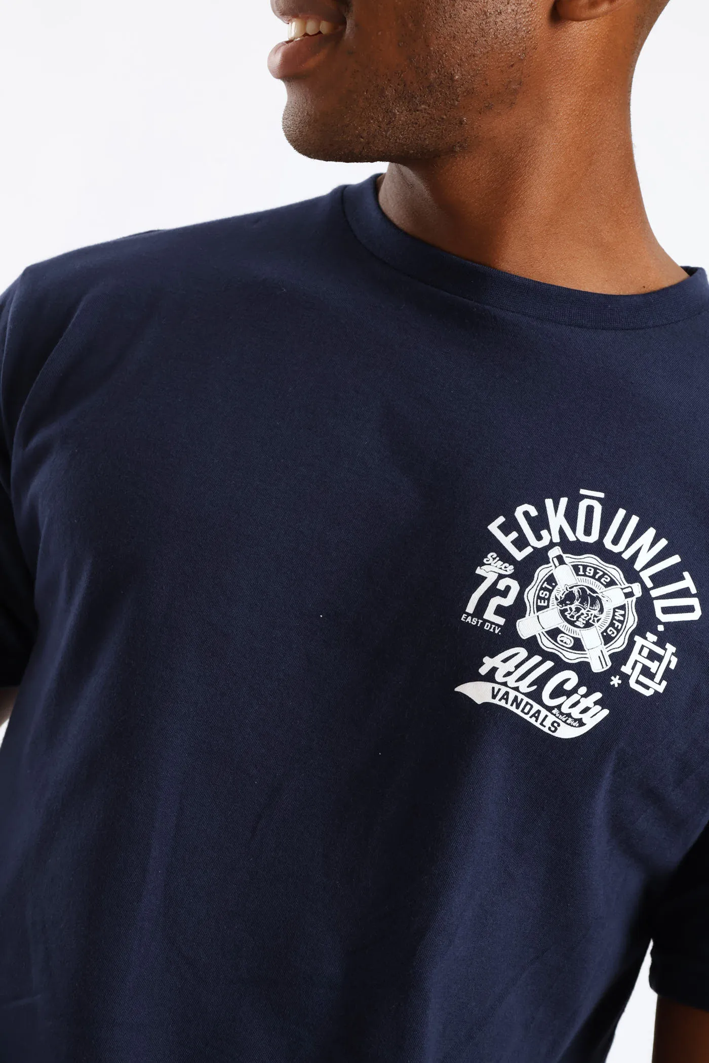 All City Bk Print Tee - Navy sold by Edgars product image thumbnail 3