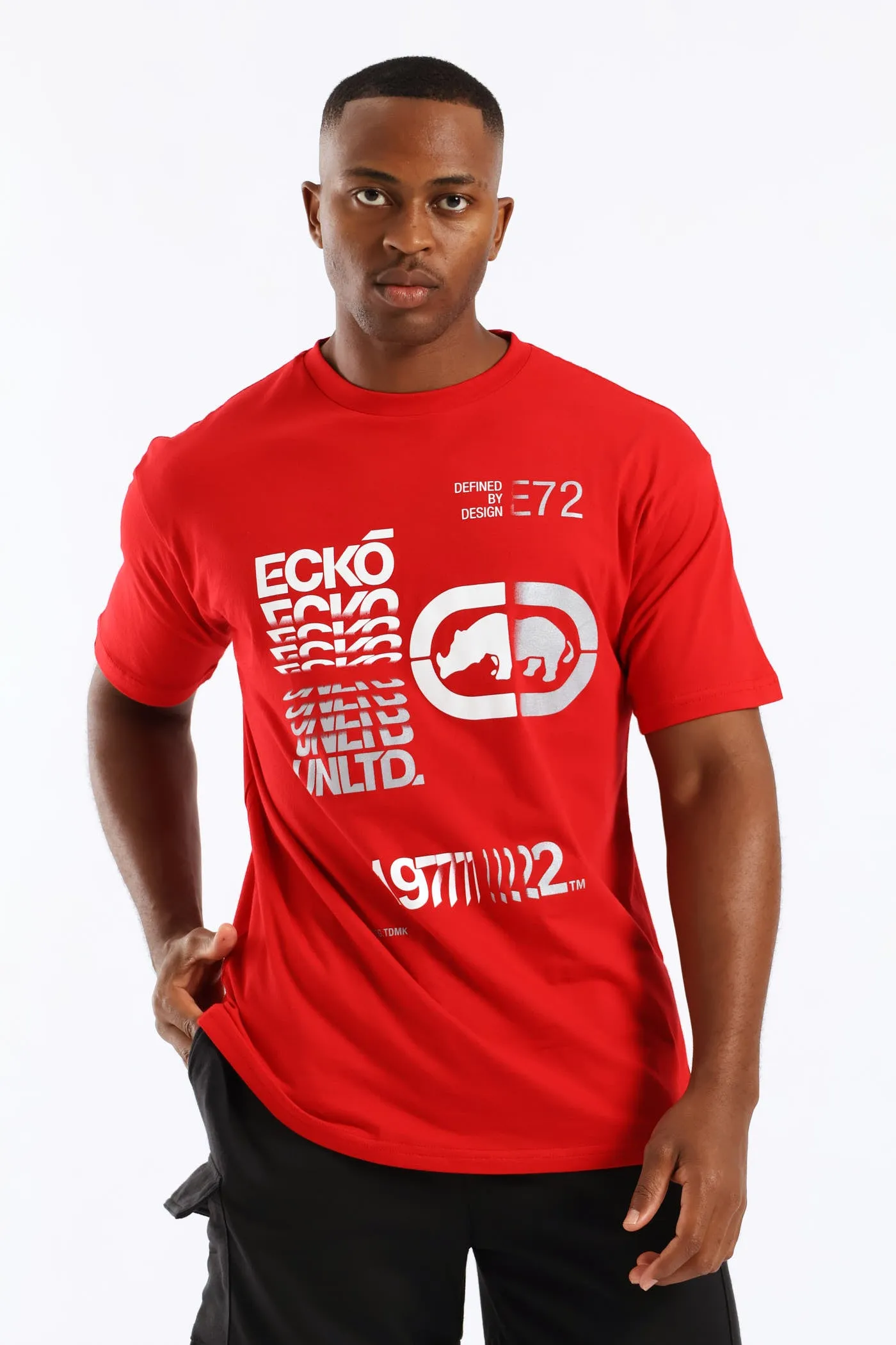 Stacked Logo Tee - Red sold by Edgars product image thumbnail 3