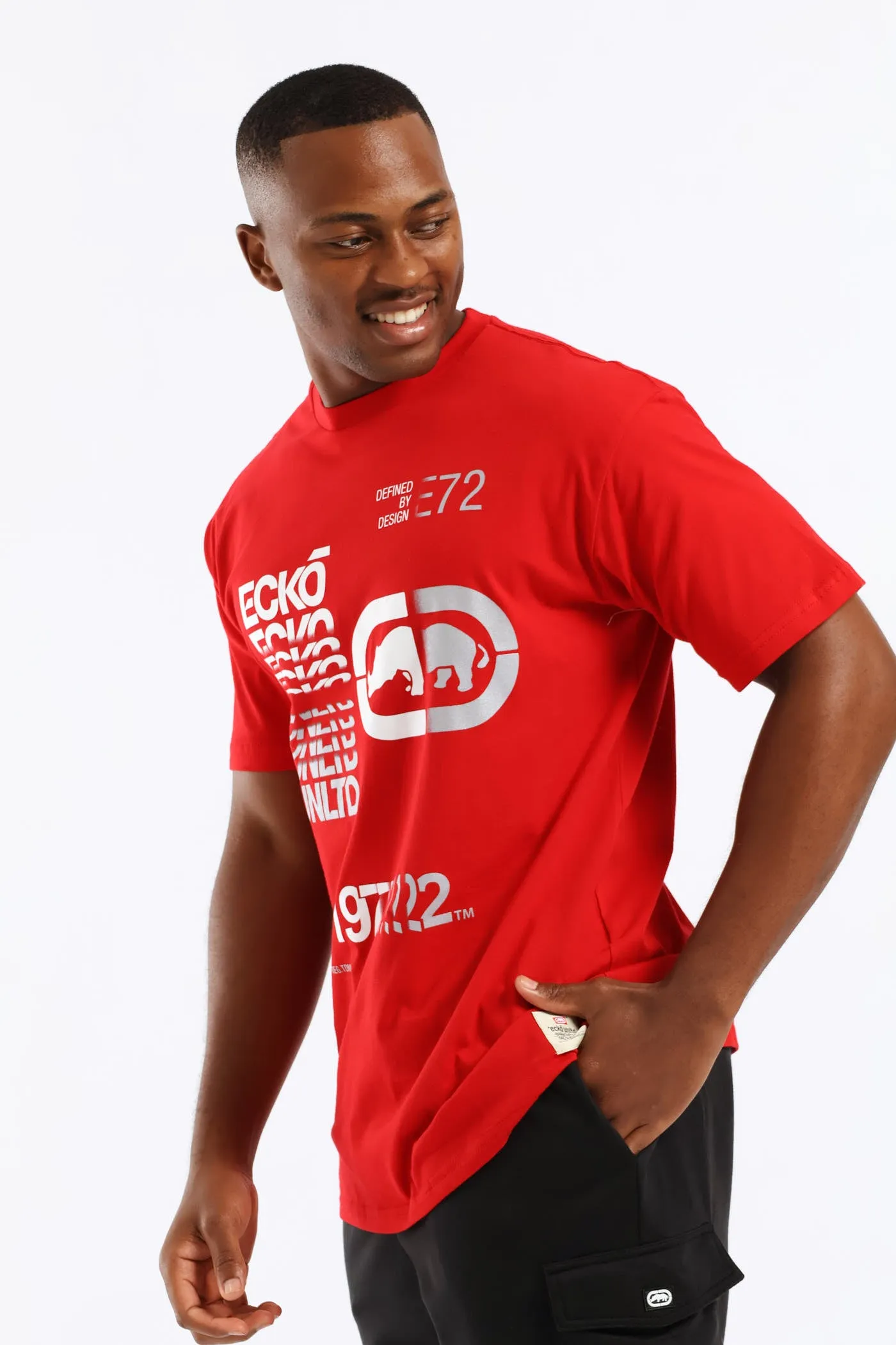 Stacked Logo Tee - Red sold by Edgars product image thumbnail 4