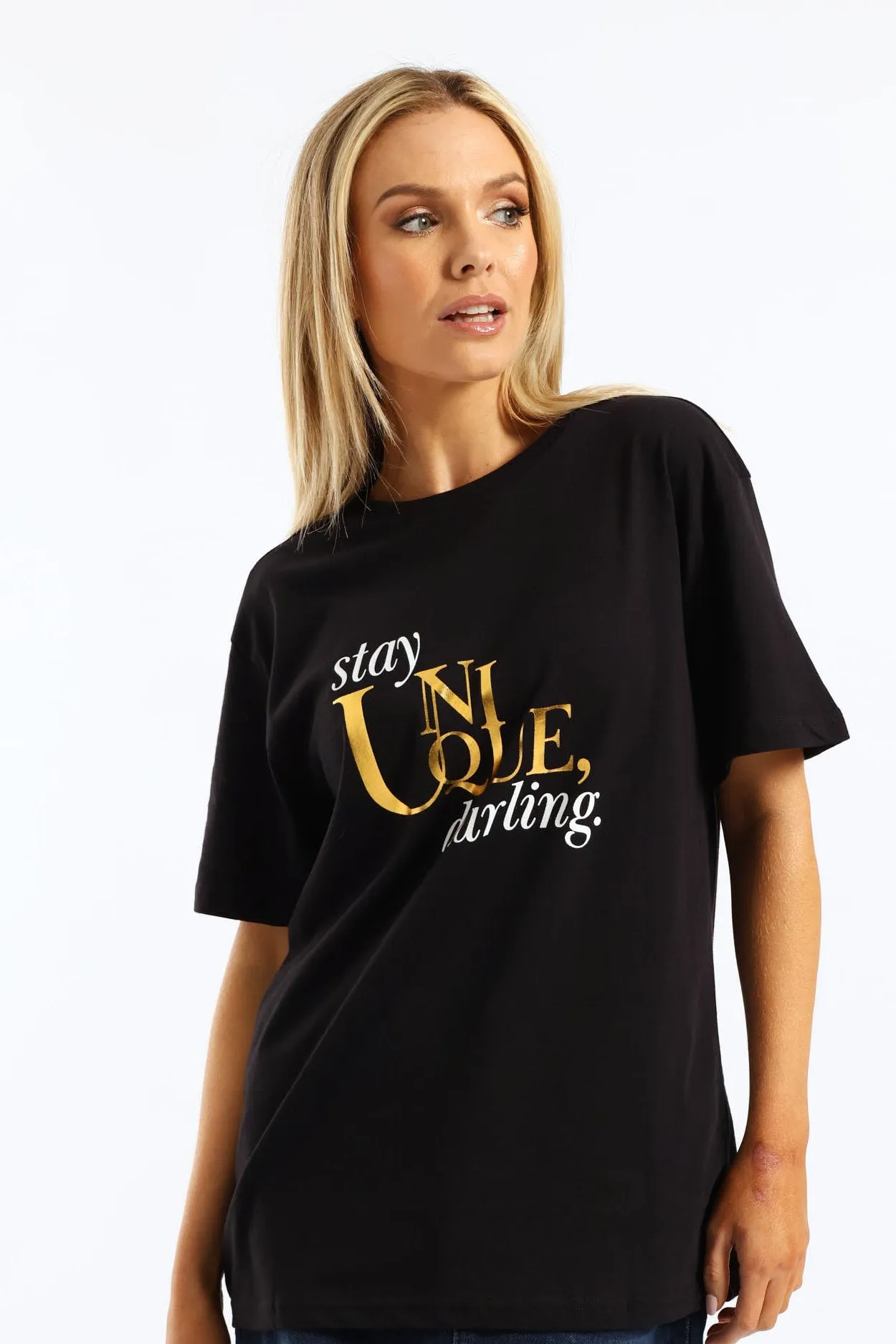 Stay Unique Darling Tee - Black sold by Edgars product image thumbnail 3